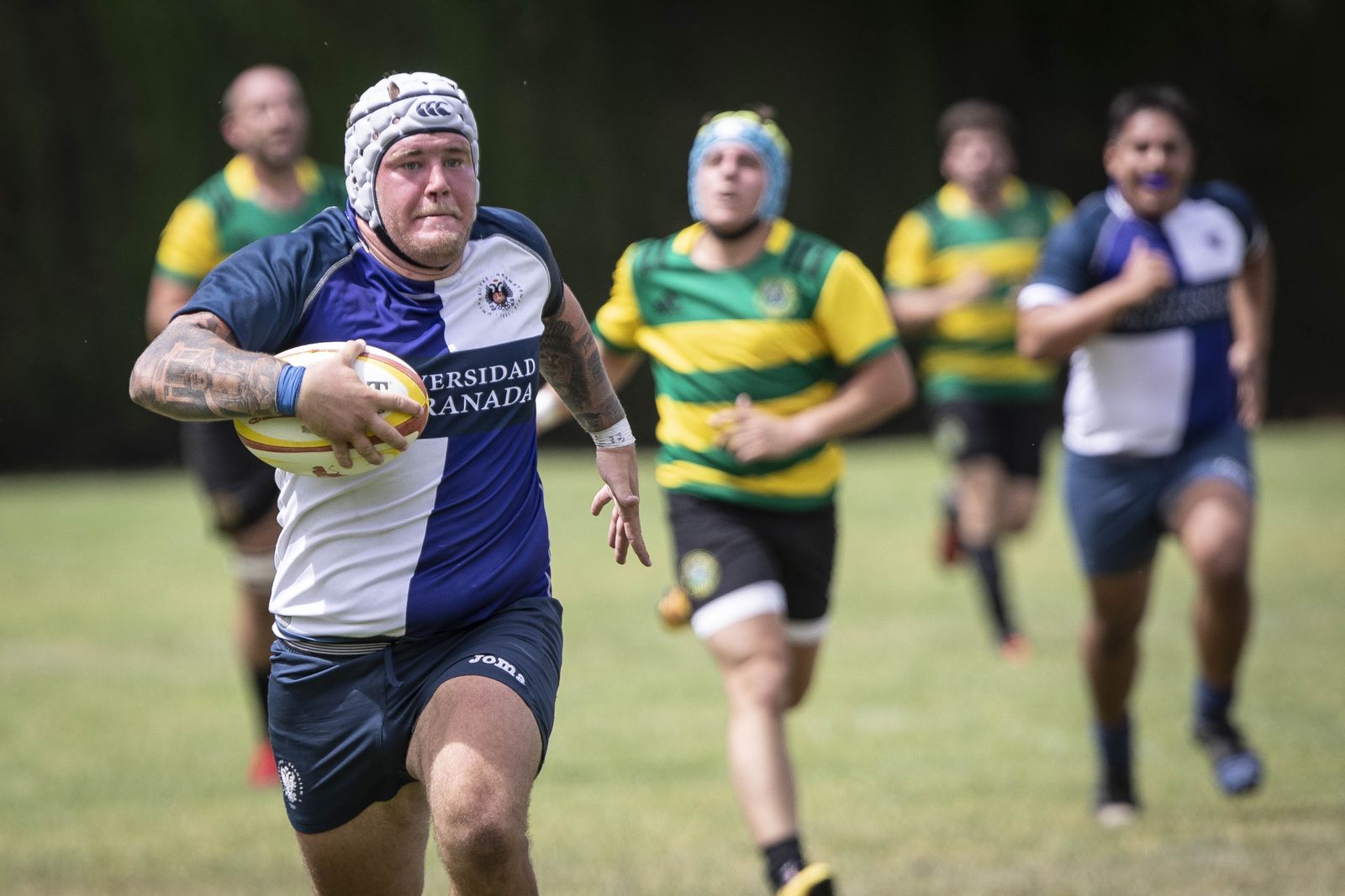 Las mejores fotos del partido del ascenso a División de Honor B de rugby entre Universidad de Granada y Portuense
