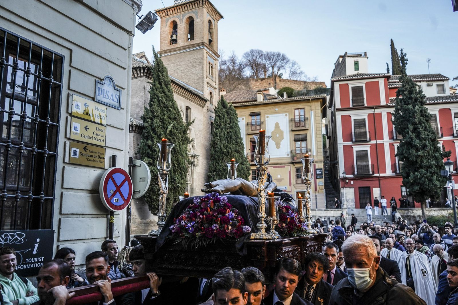 Así fue el vía crucis del Santo Sepulcro