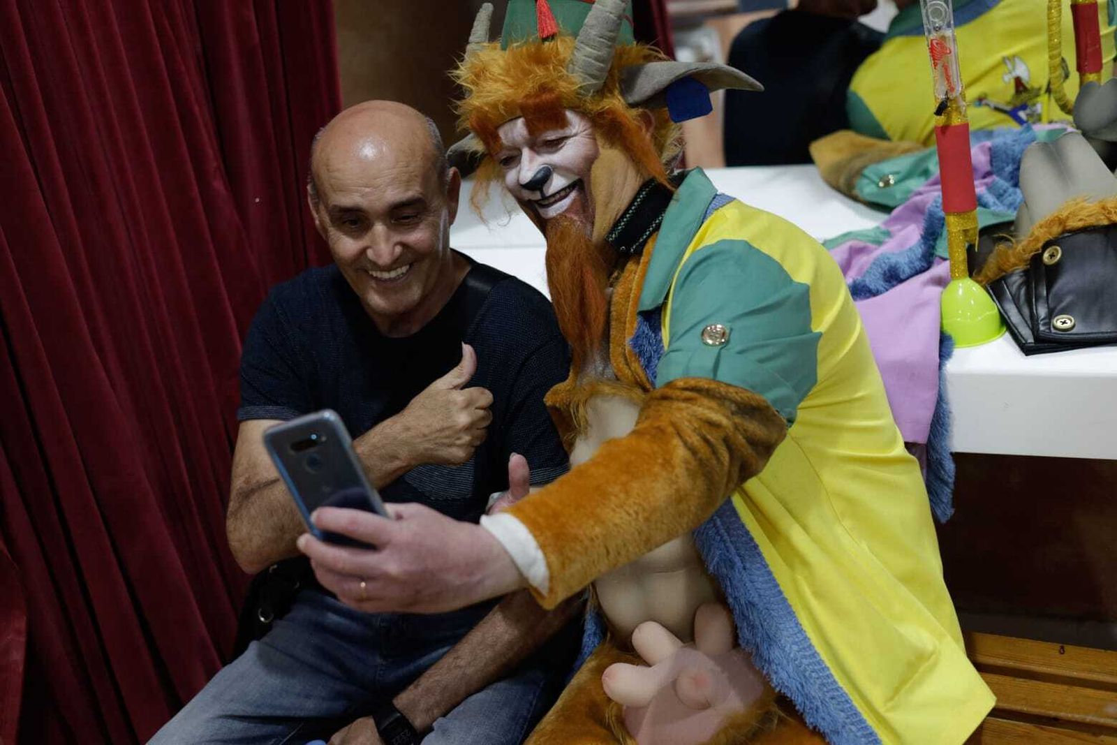 El ambiente en los camerinos