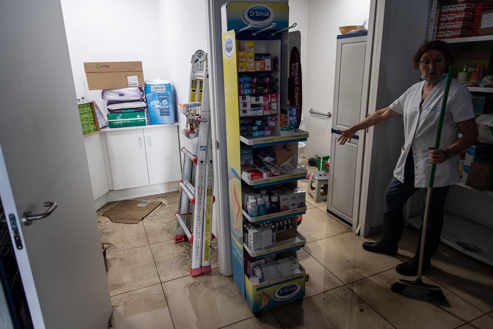 Imágenes de las inundaciones causadas por la lluvia en Isla Cristina