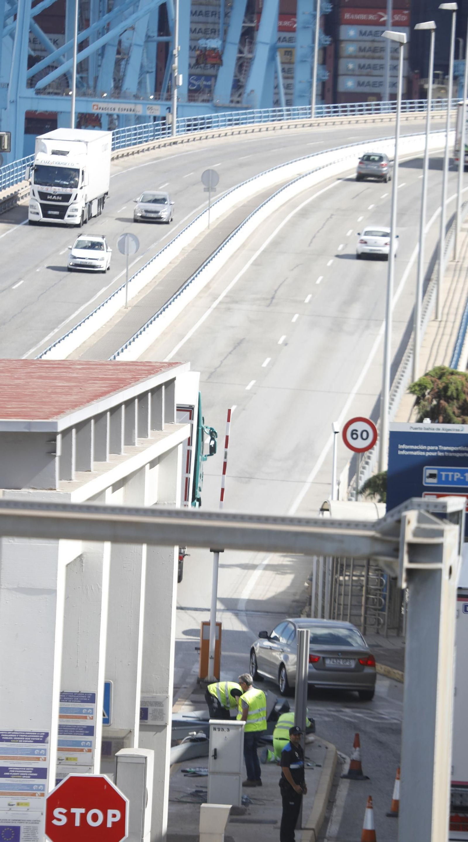 Fotos del Accidente en el Acceso Norte al Puerto de Algeciras