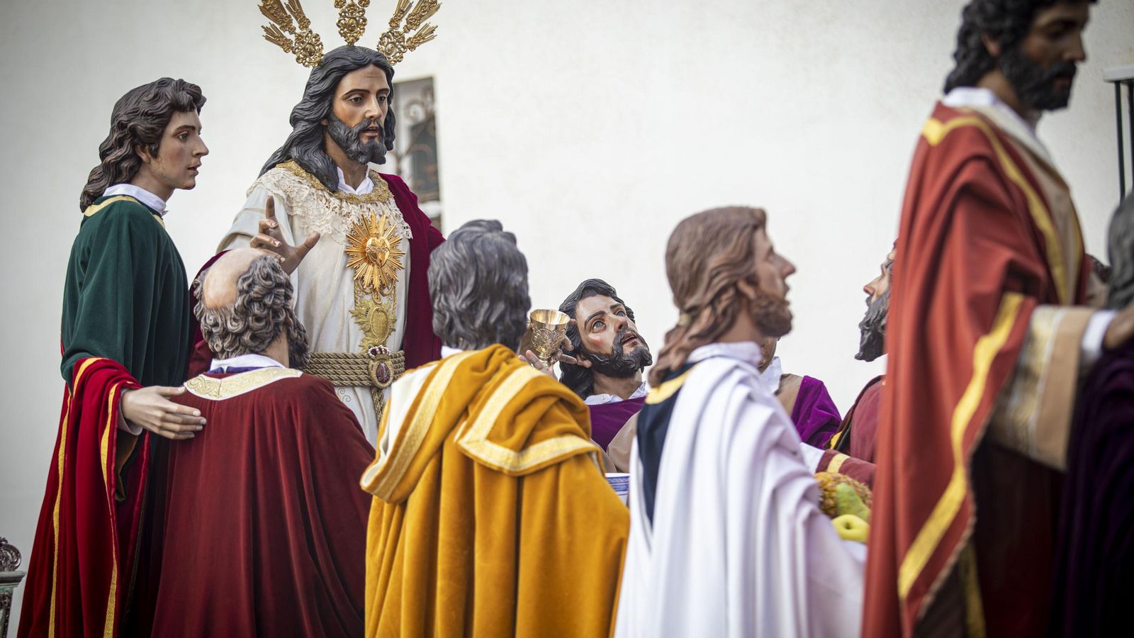 Las imágenes de la cofradía de la Sagrada Cena en la Semana Santa de Cádiz 2022