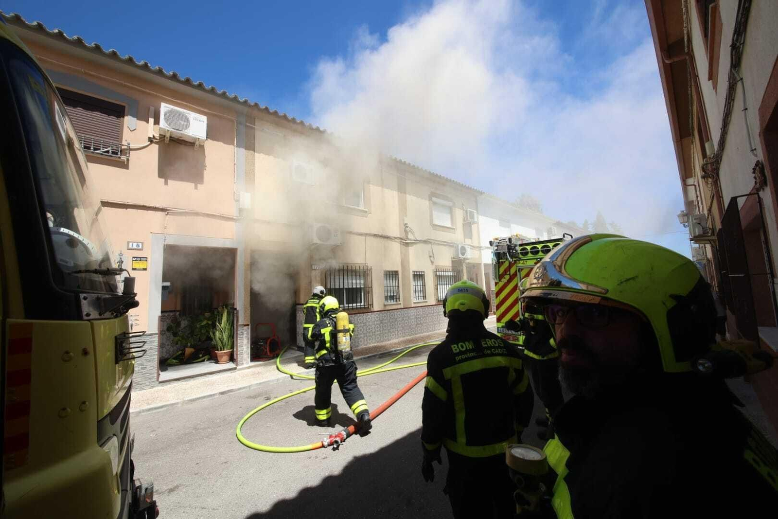 Incendio en una vivienda en Guadalcacín