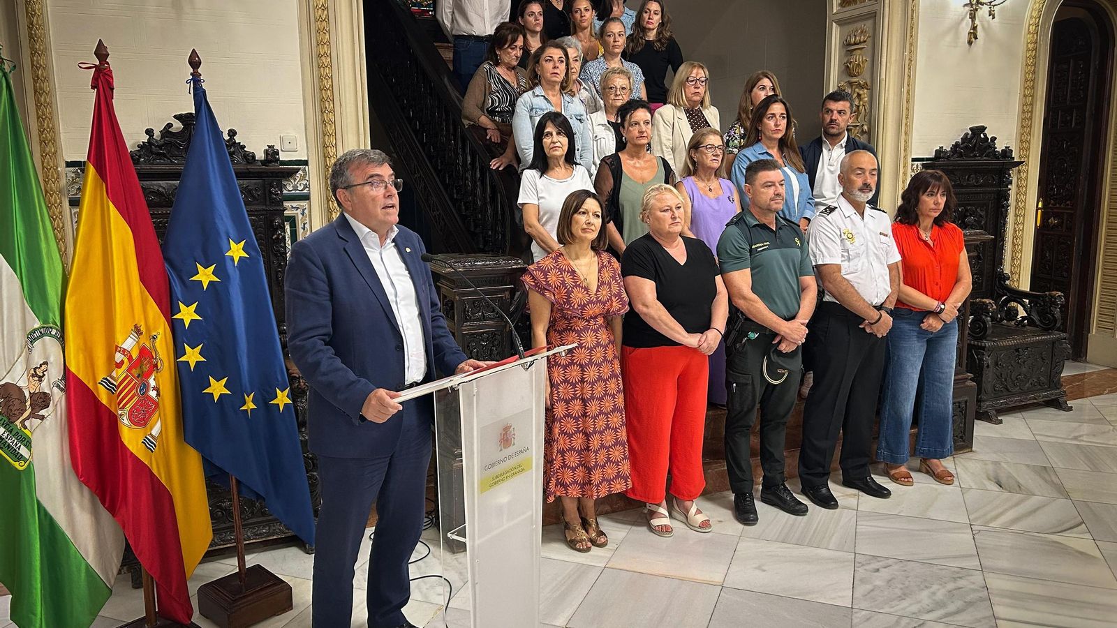 Lectura de manifiesto en la Subdelegación del Gobierno en Granada