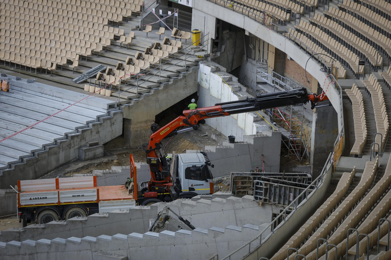 Las obras del Estadio de la Cartuja, todas las fotos