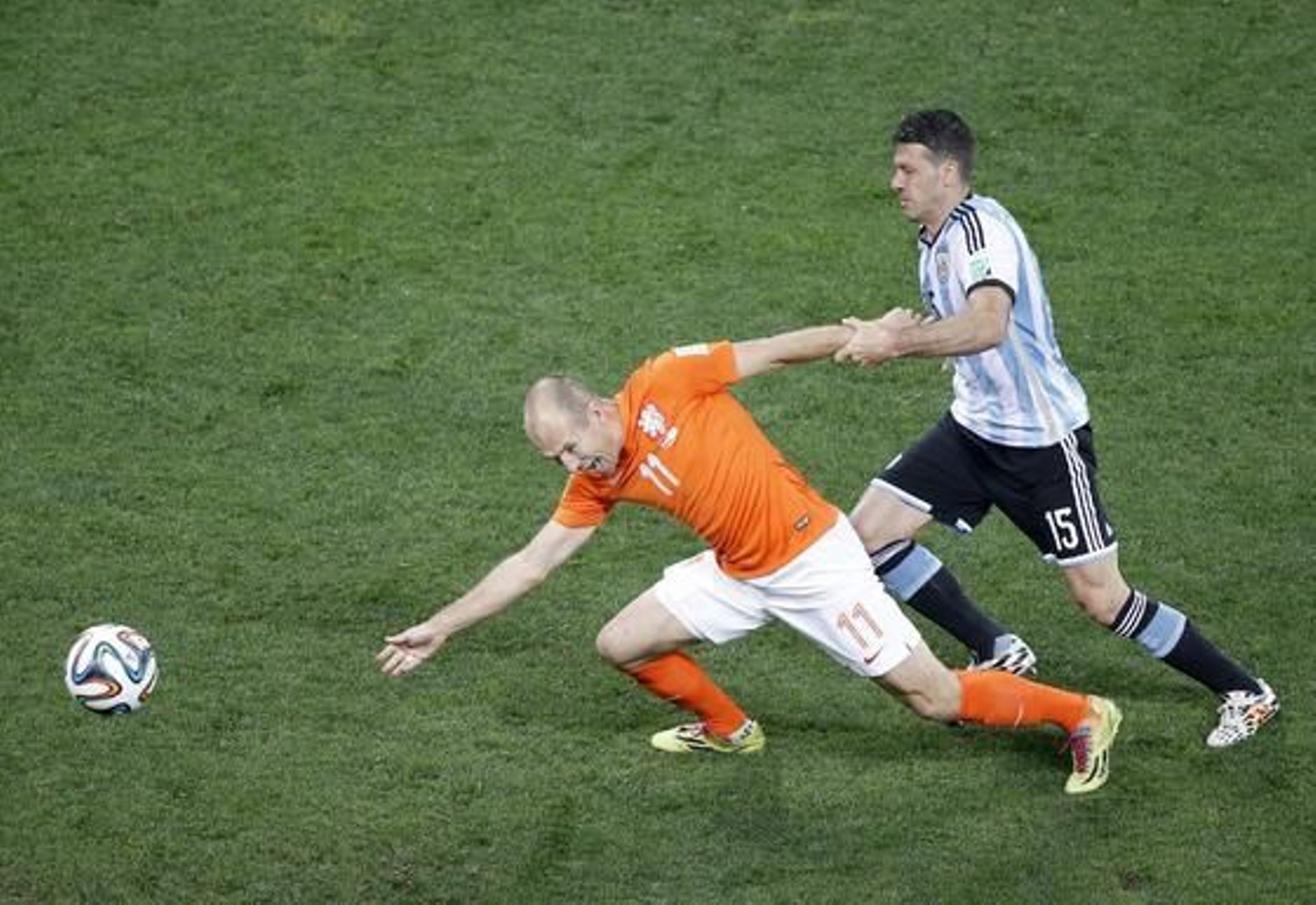 Las imágenes del Holanda-Argentina