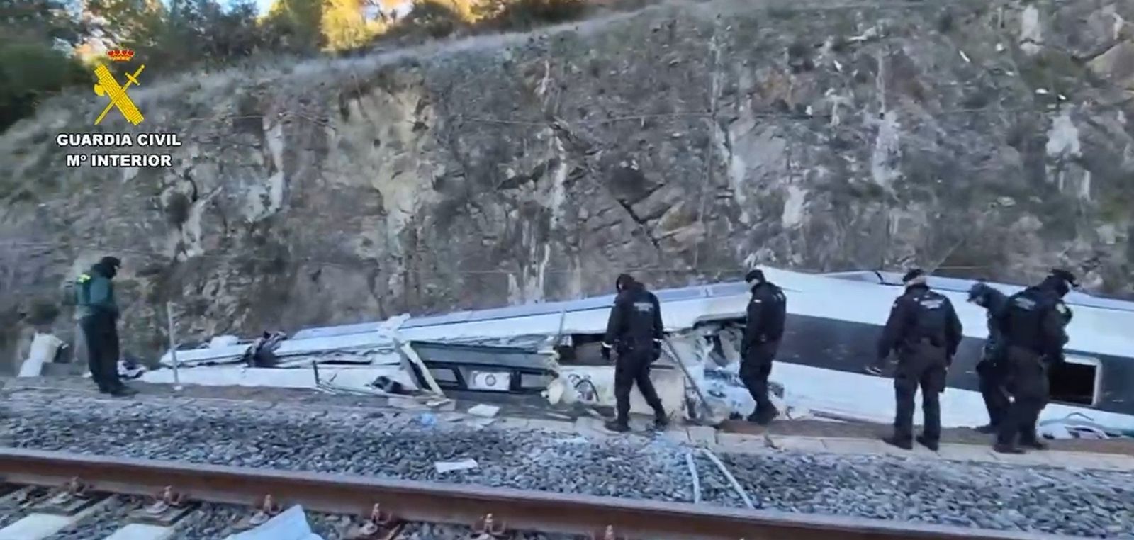 Así han quedado los trenes siniestrados en Adamuz
