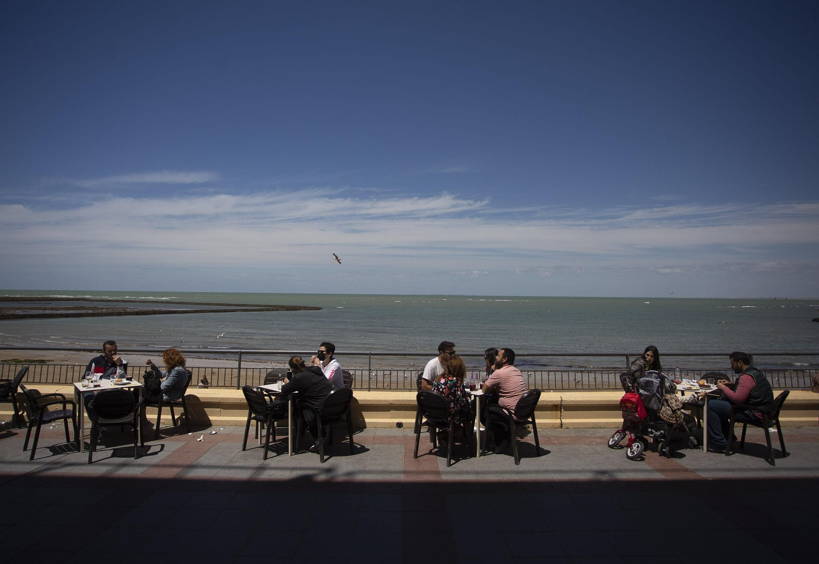 Las imágenes de la playa de Chipiona