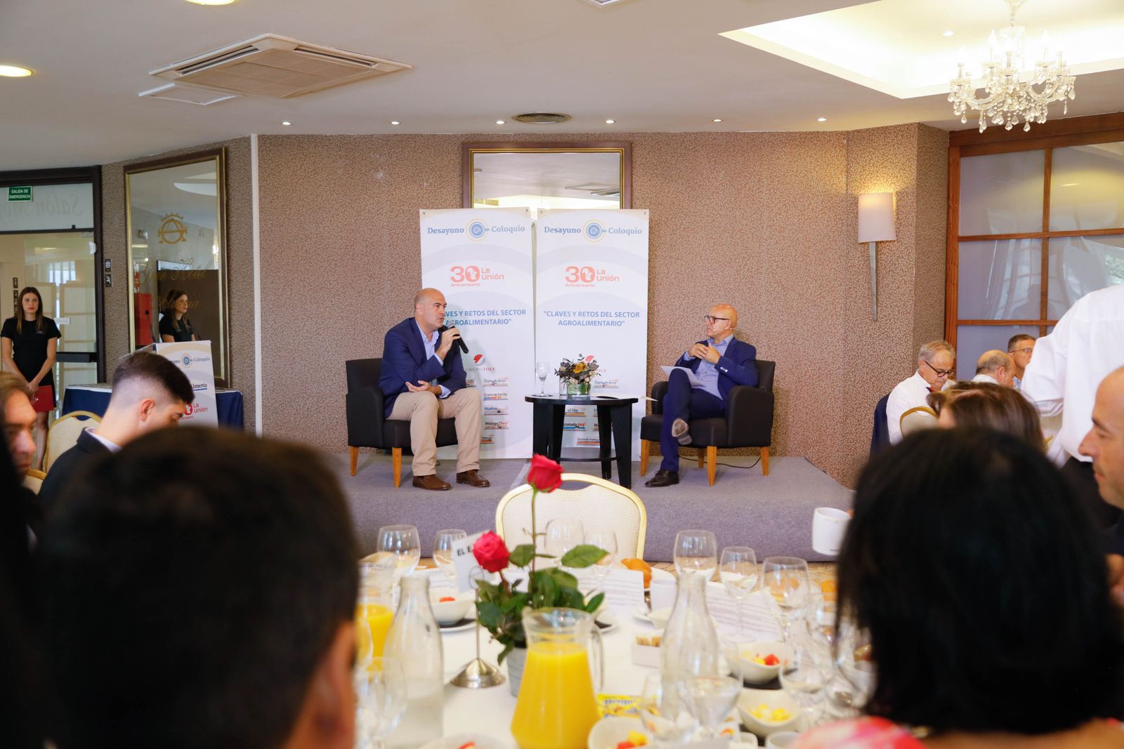 Imágenes del desayuno coloquio de Diario de Almería, con Jesús Barranco, CEO de La Unión