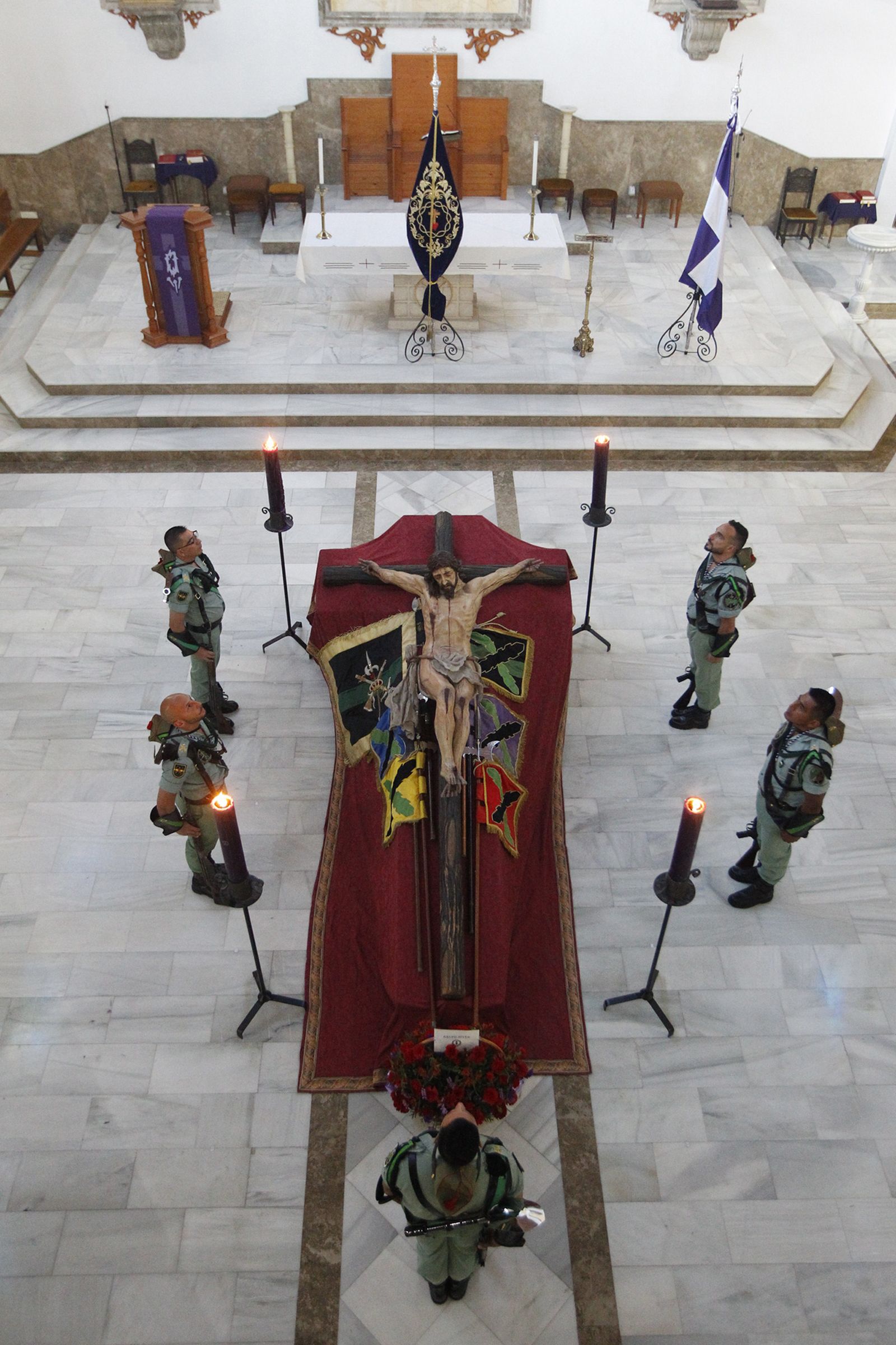 Custodia del Cristo de la Buena Muerte de La Legión. Semana Santa 2019. El Parador