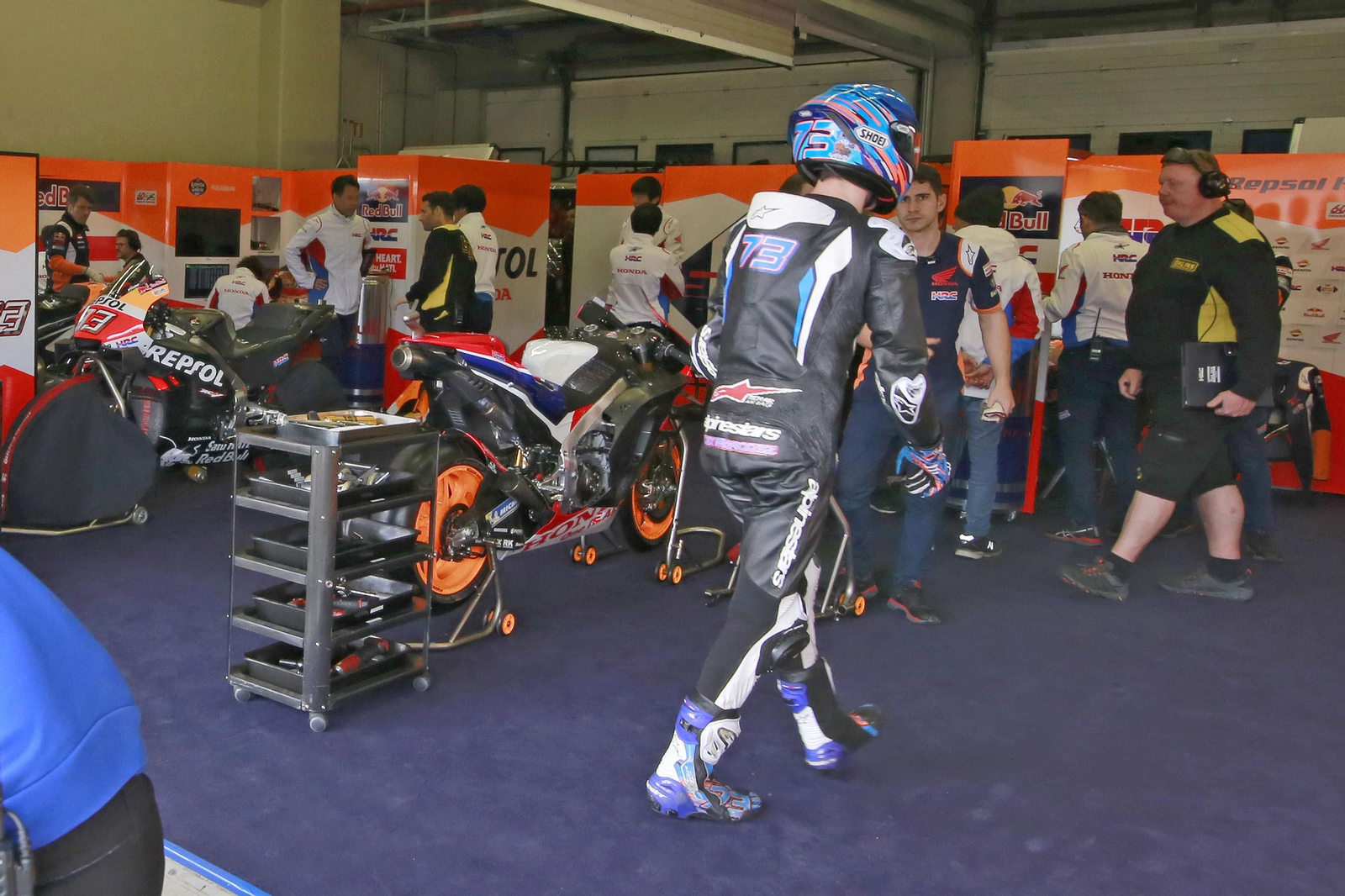 Primer día de los equipos de MotoGP en Jerez