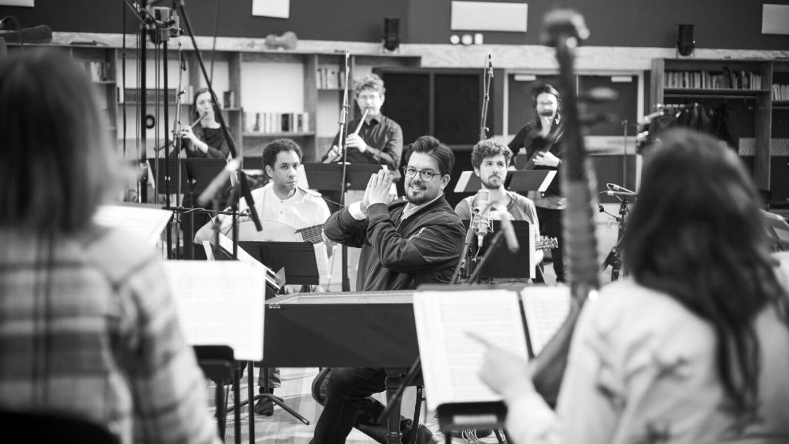 Una sesión de grabación de la música