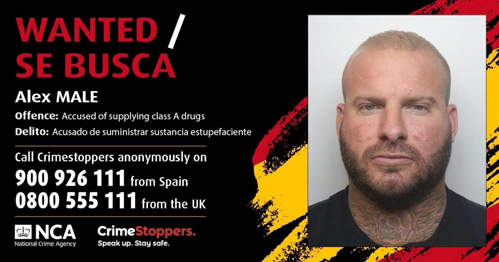 Alex Mela se suma a la lista de los fugitivos más buscados