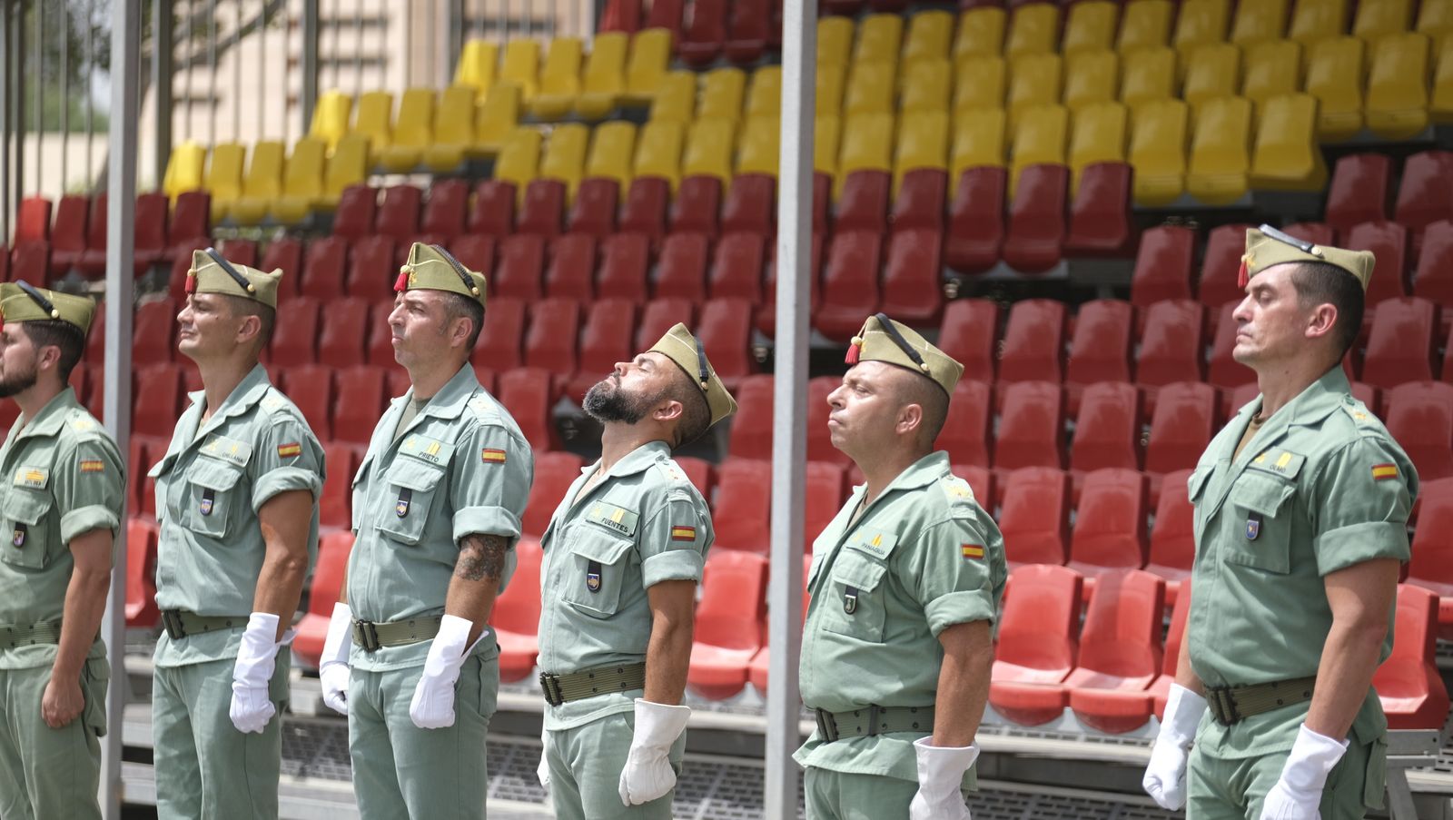 Visita de la Ministra de Defensa Margarita Robles a La Legión Española, en Viator