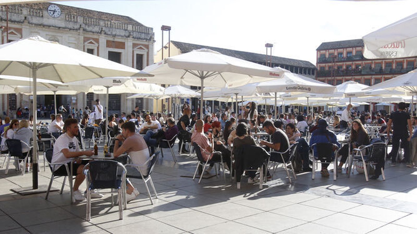 Terrazas en La Corredera.
