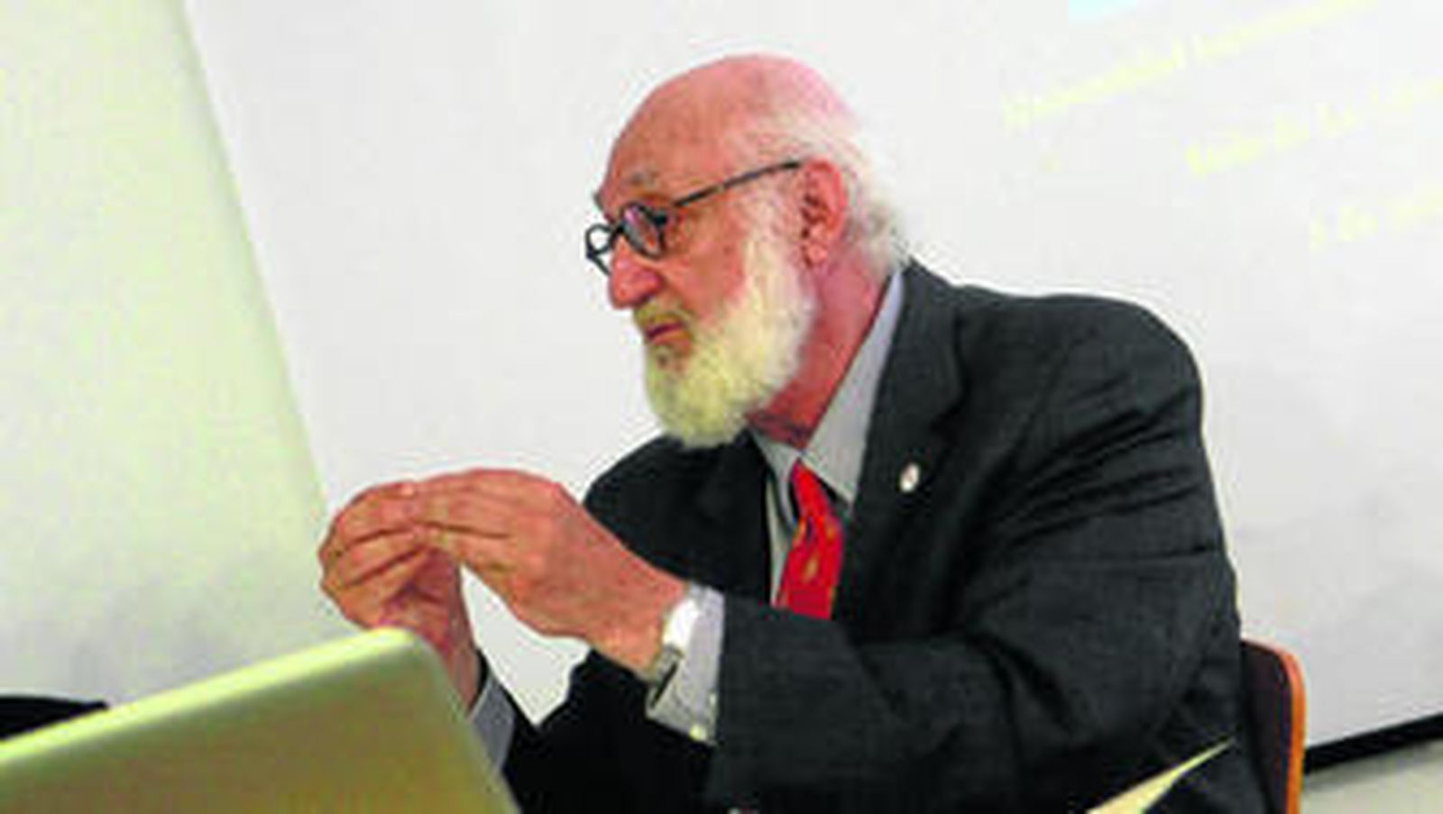 Gerardo Piña, en una conferencia que ofreció el pasado verano en la UIMP de La Línea.