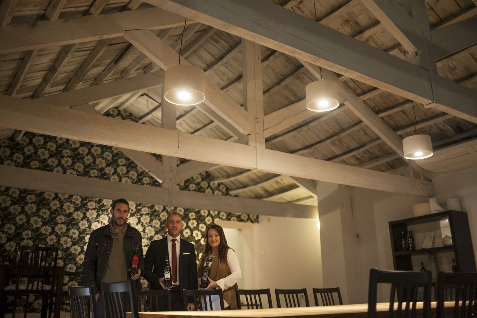 Sala de catas del hotel bodega El Juncal.