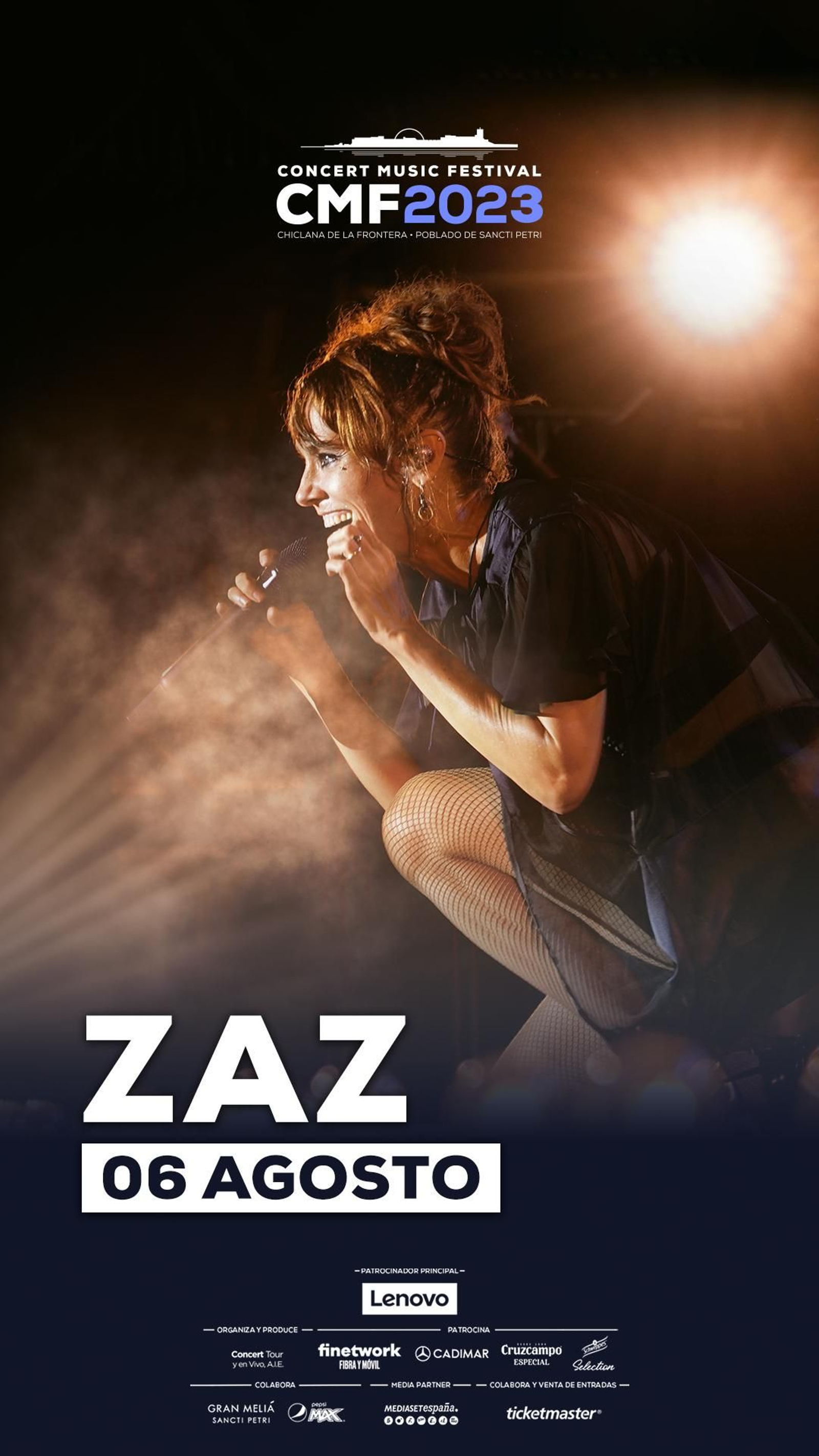 Cartel del concierto de Zaz.