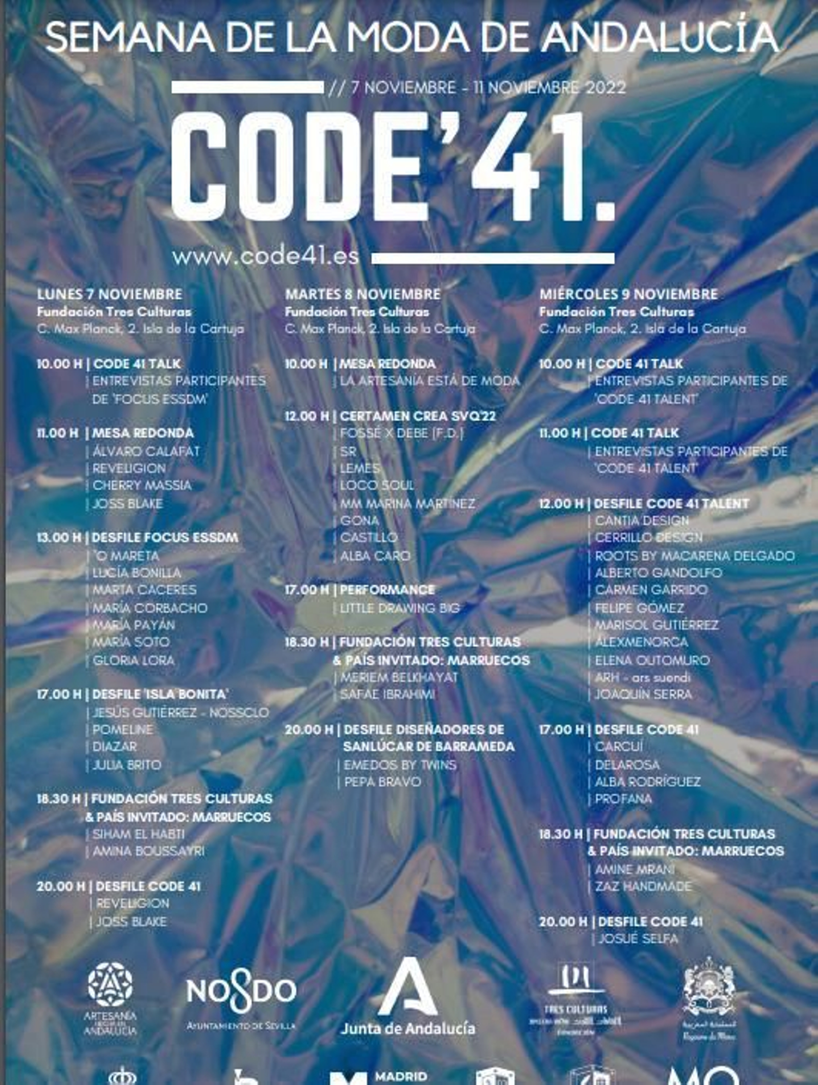 Programación de la Semana de la Moda de Andalucía.