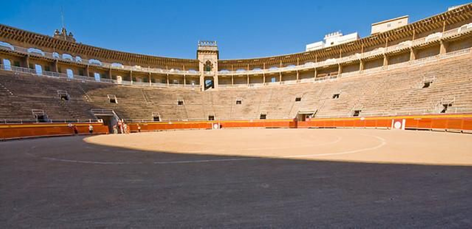Panorámica de la plaza de toros de Palma de Mallorca.
