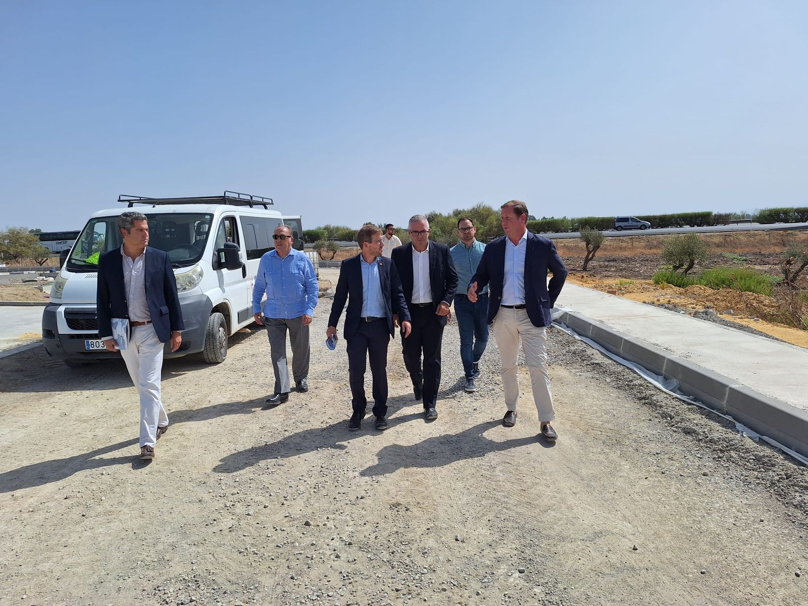 Toscano en su visita a Los Palacios y Villafranca.