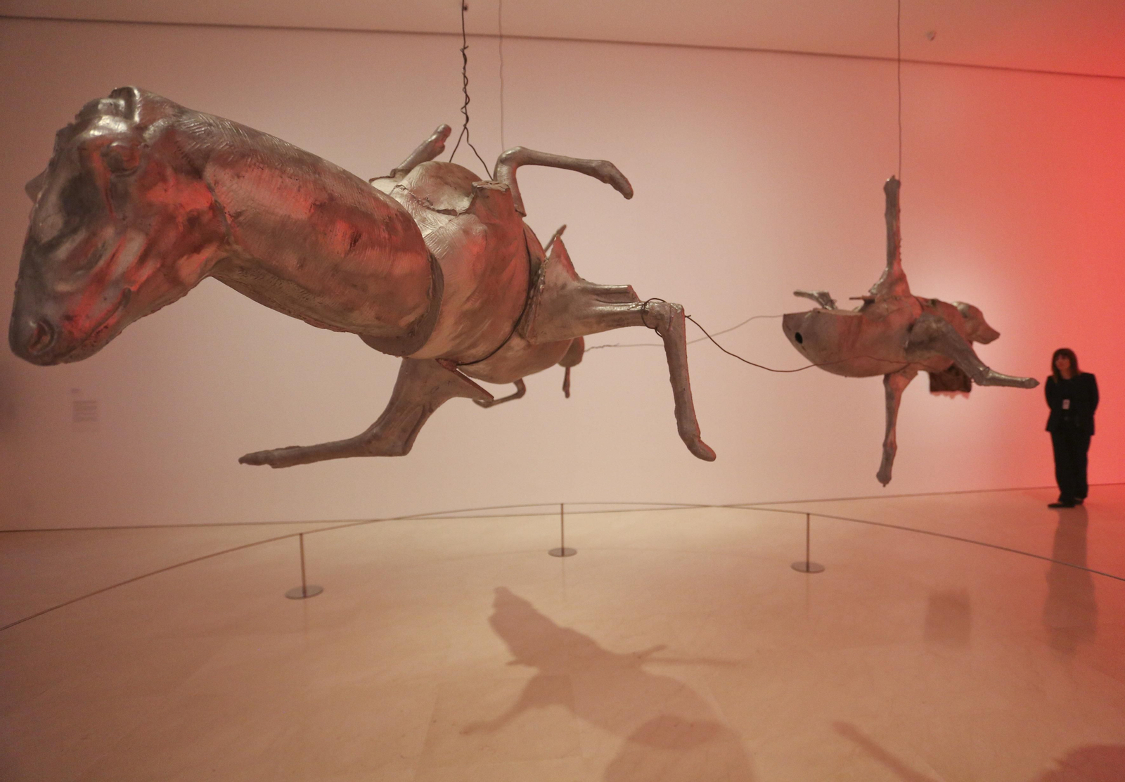 Fotos de la exposición de Bruce Nauman en el Museo Picasso Málaga