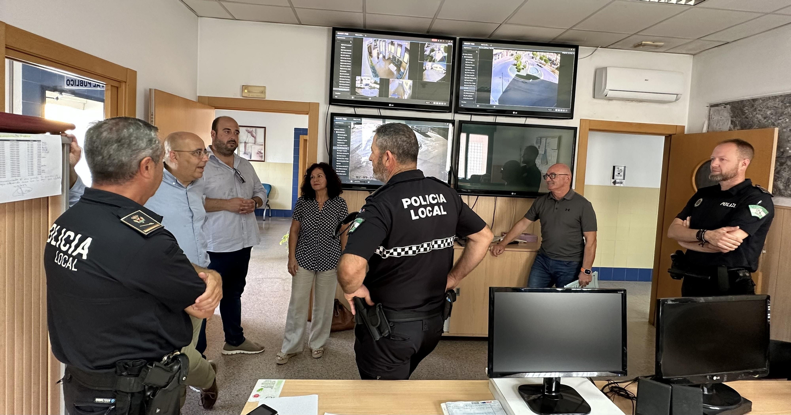 Visita institucional al sistema de videovigilancia de Huércal-Overa.