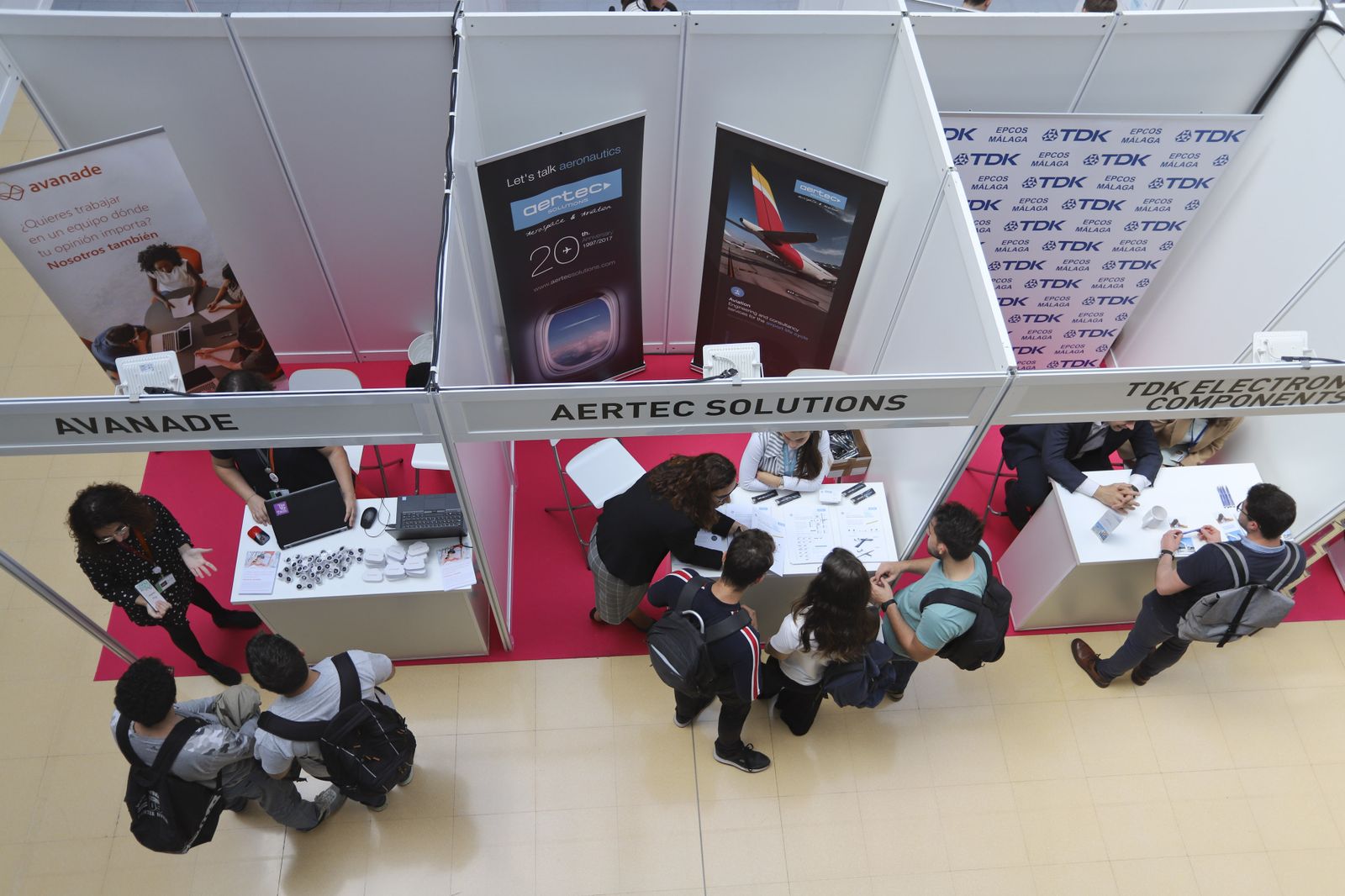 La imágenes de la V Feria de Empleo de la UMA