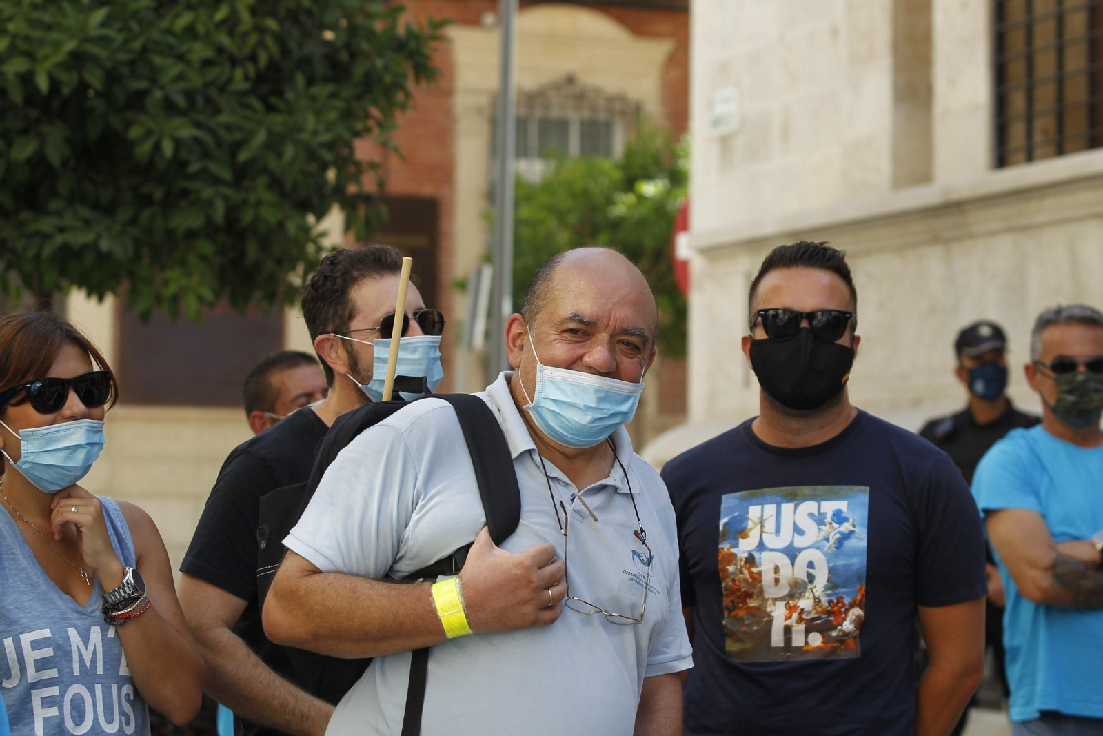 Protestas de los pescadores de flotas de arrastre de Almería, Granada y Alicante.