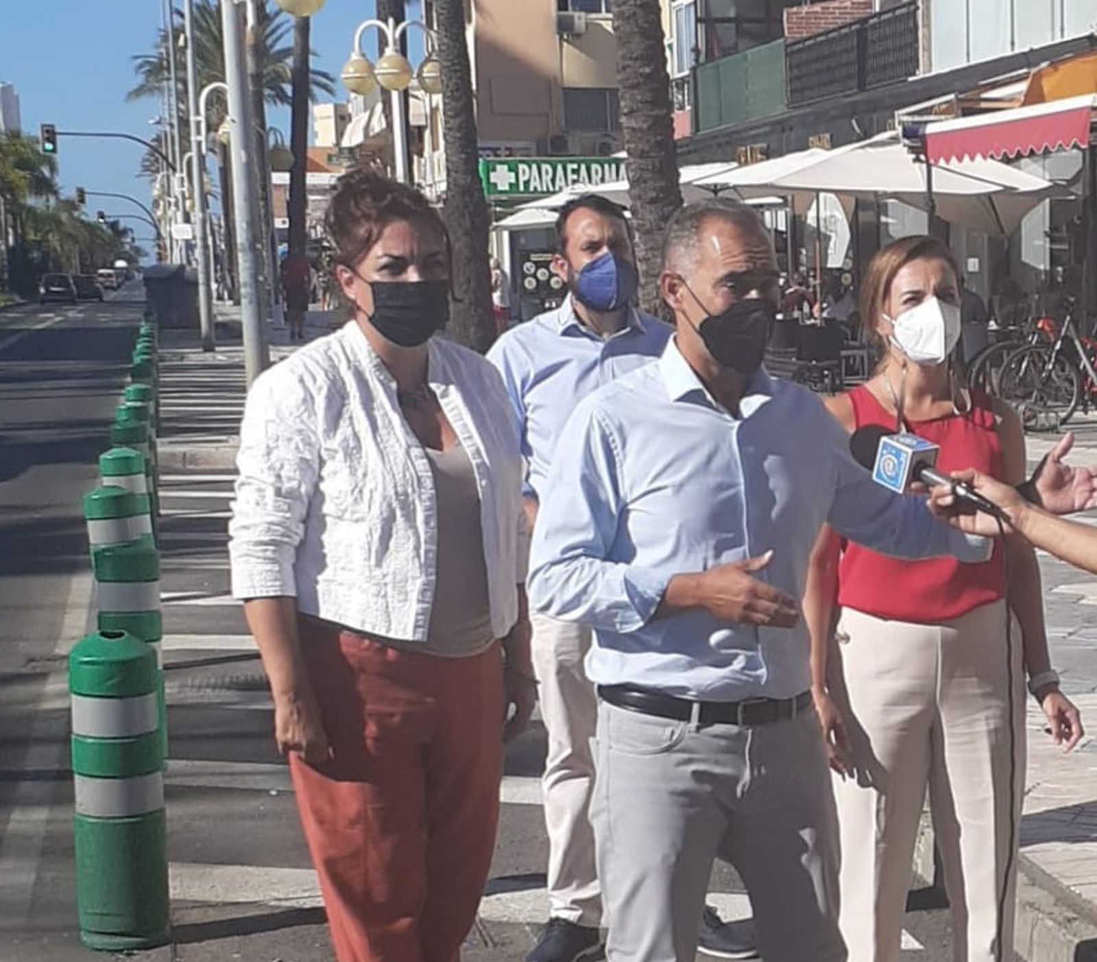 La rueda de prensa que ha ofrecido la formación popular.