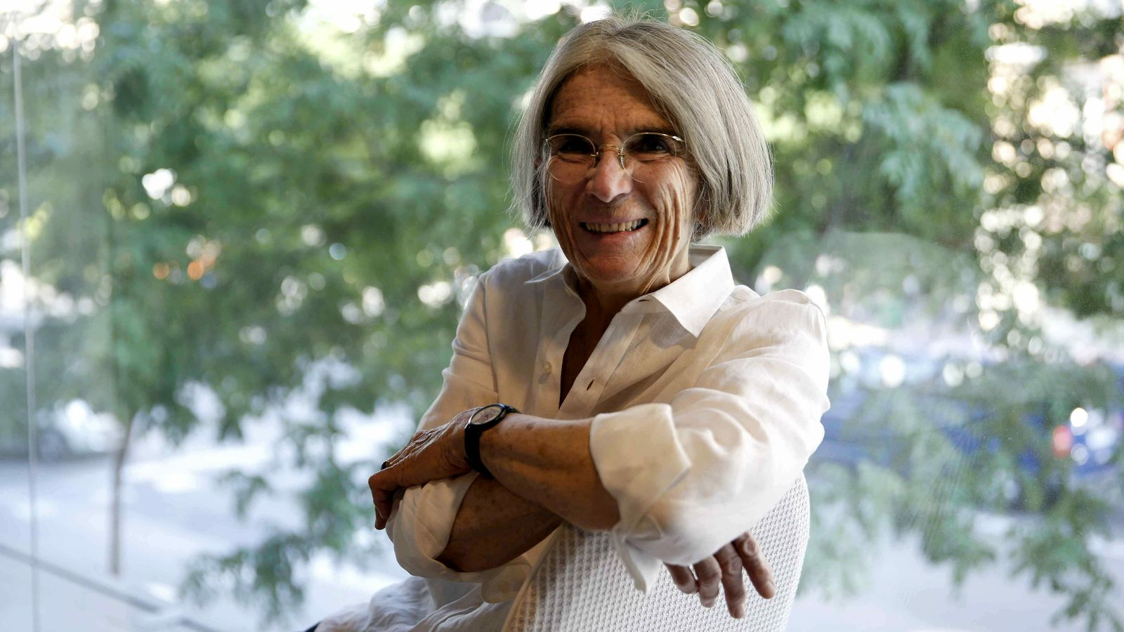 La autora de novela negra Donna Leon.