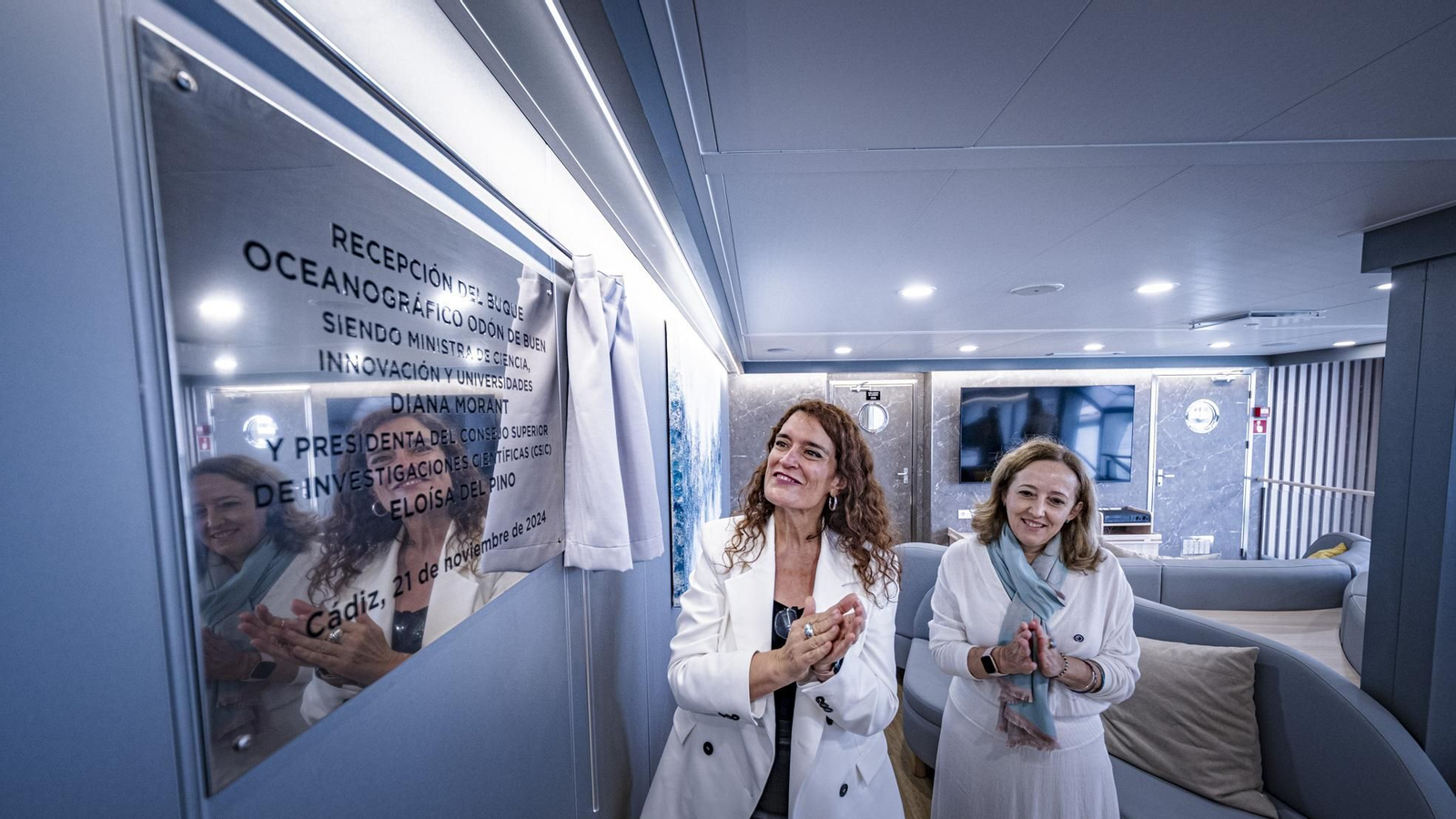 Las imágenes de la visita al buque oceanográfico del CSIC, 'Odon de Bien', amarrado en Cádiz