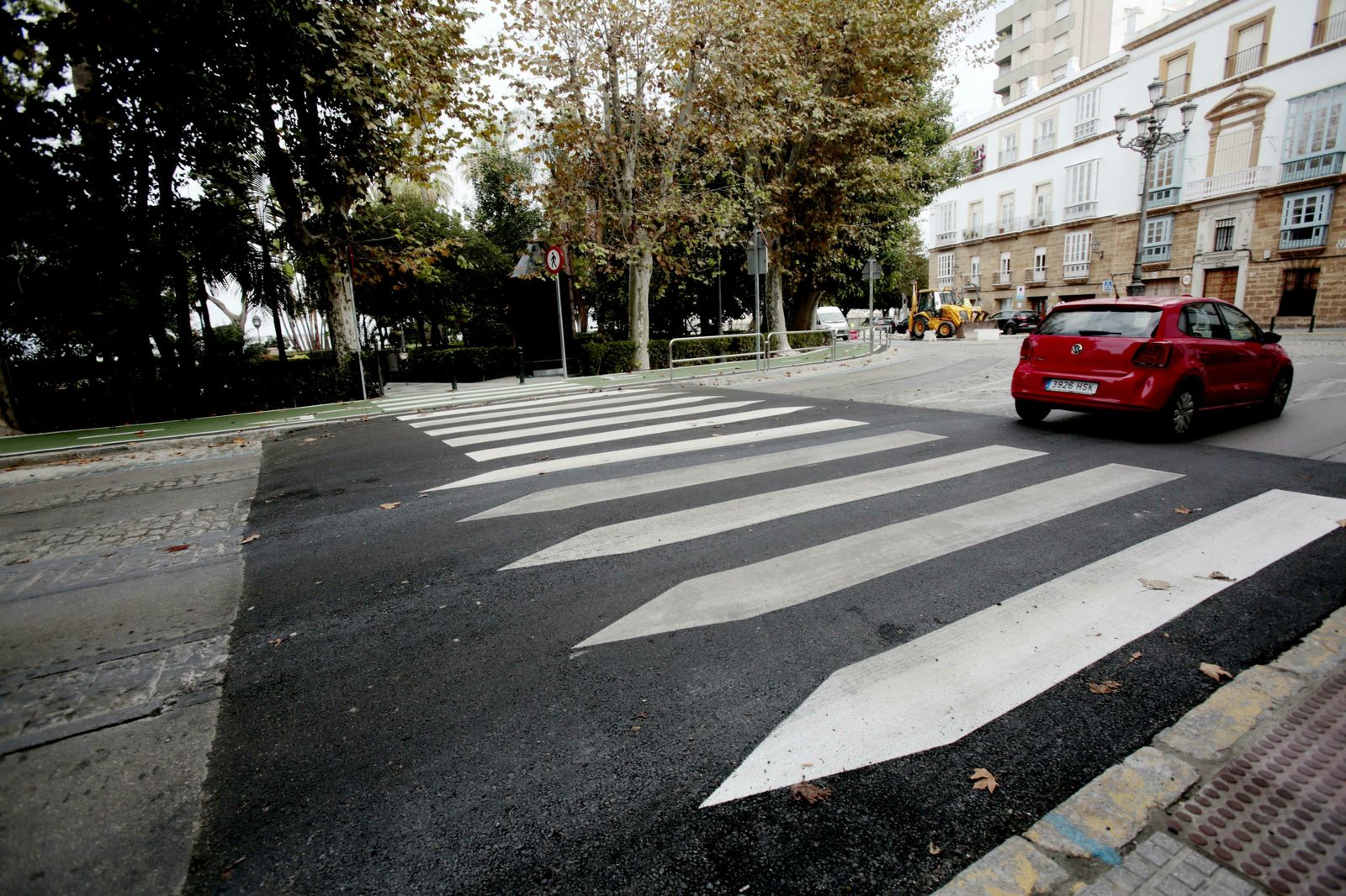 Uno de los badenes de la Alameda que se retirará.