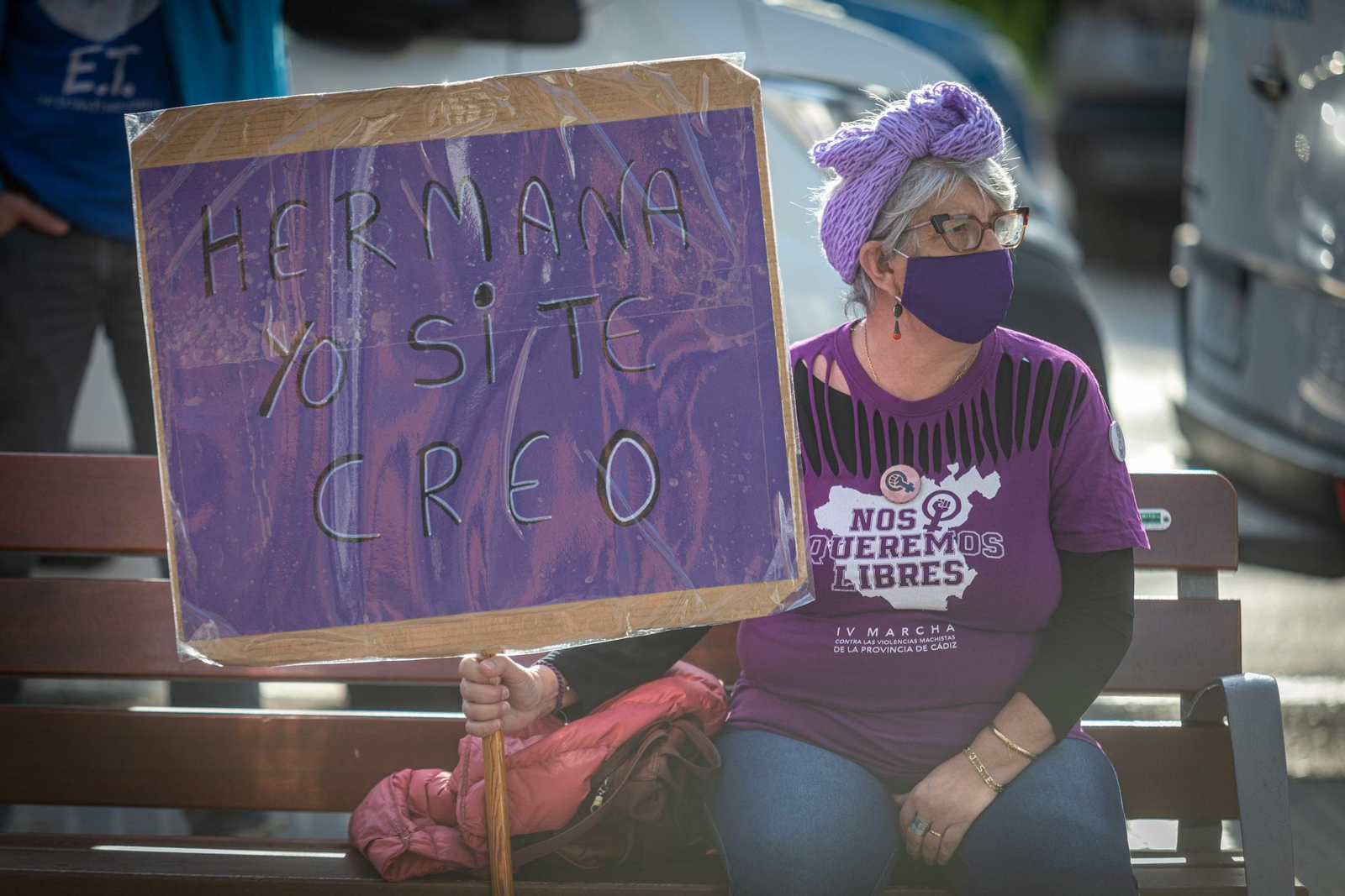 Concentración por el 8-M en Cádiz