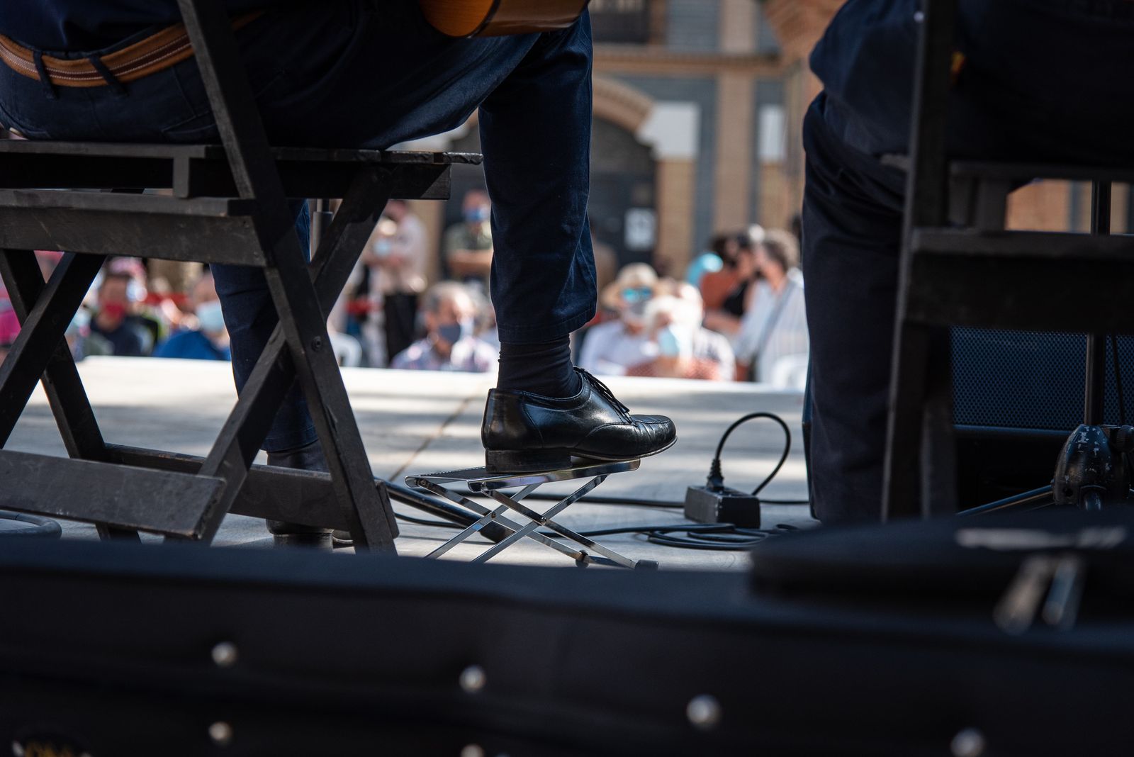 Imágenes de la peña Las Colonias en el festival flamenco Ciudad de Huelva