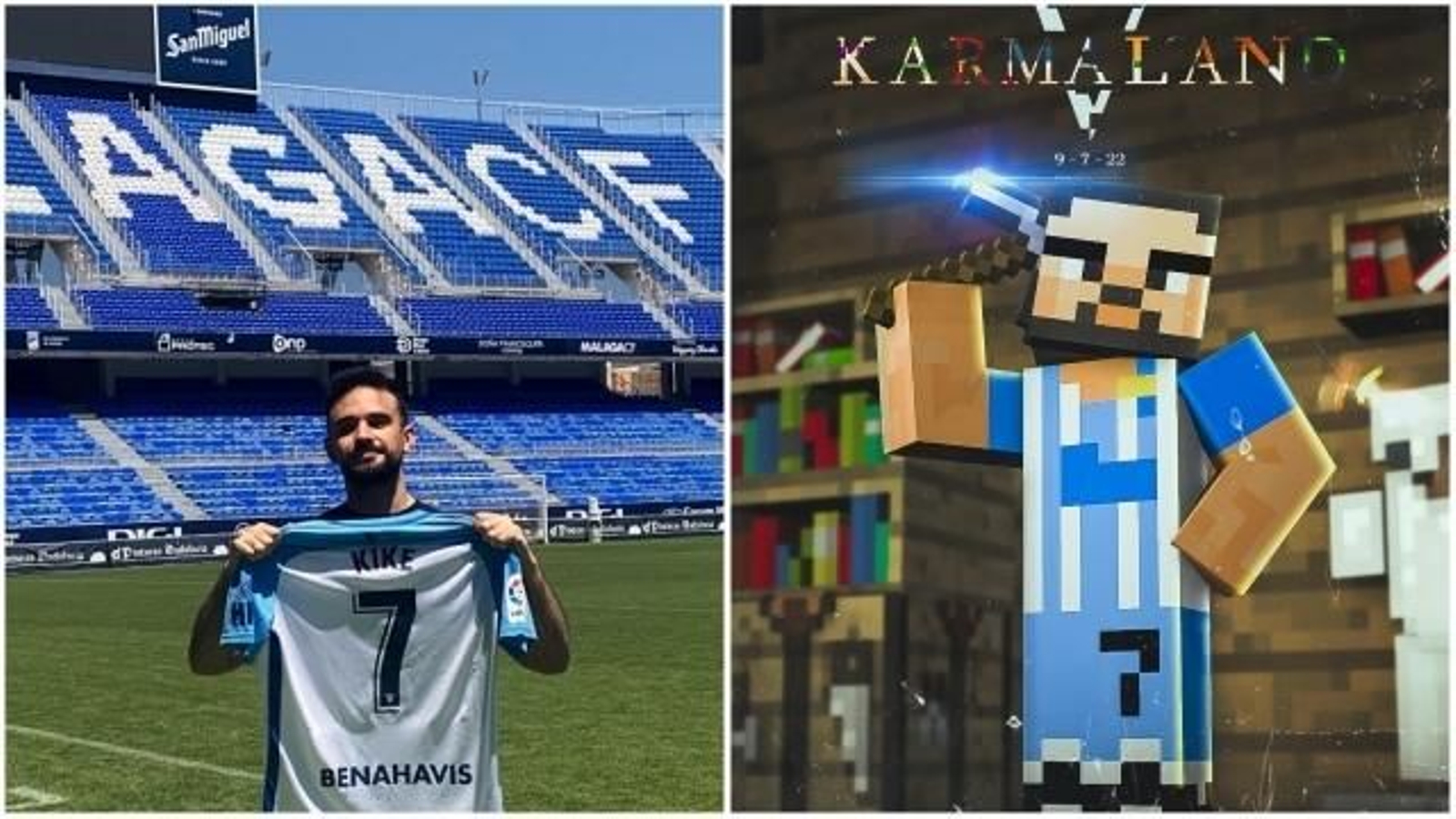 El streamer Illojuan luce la camiseta del Málaga CF en Karmaland 5 El streamer Illojuan luce la camiseta del Málaga CF en Karmaland 5