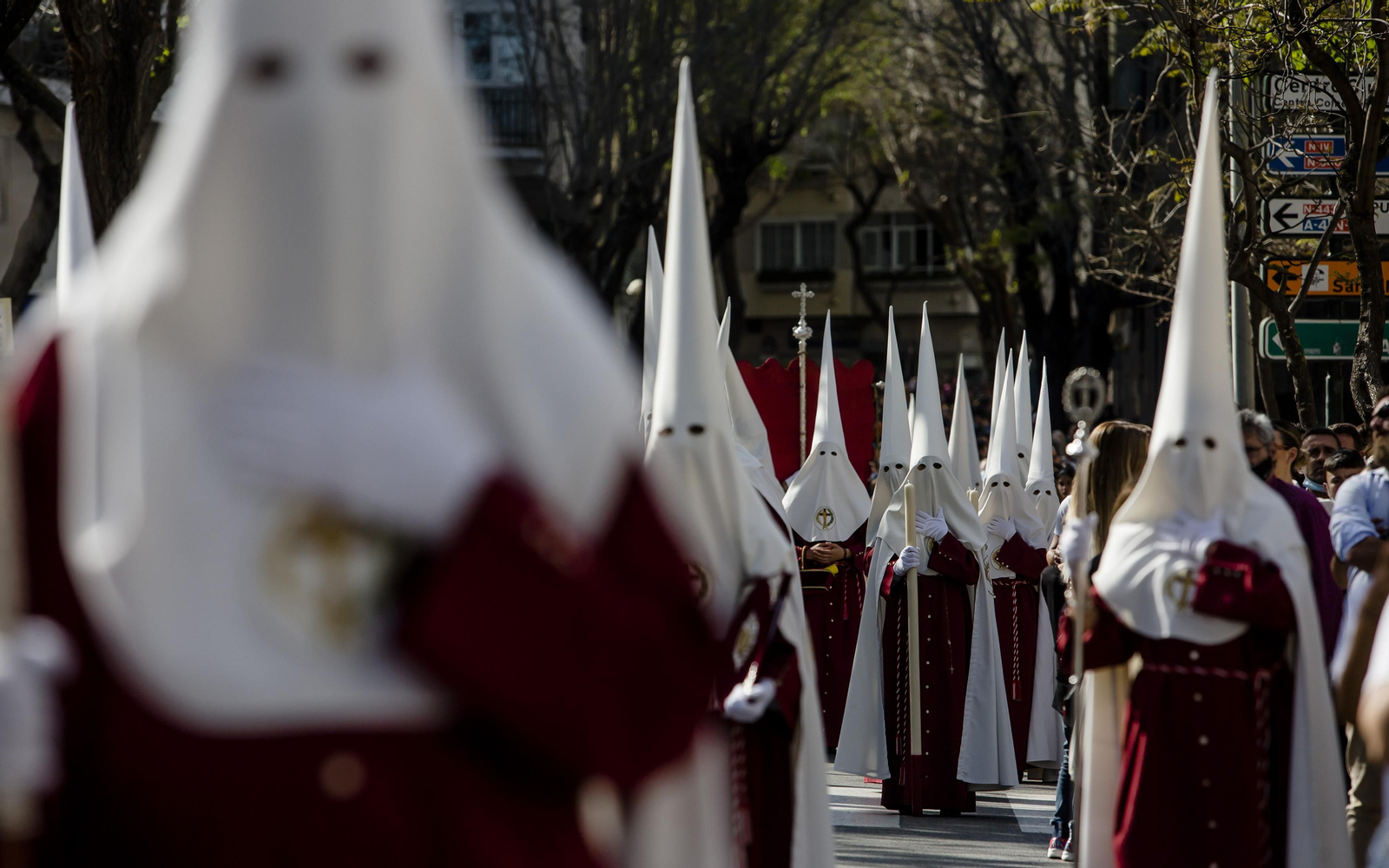 Las imágenes de la cofradía de Oración en el huerto en la Semana Santa de Cádiz 2022