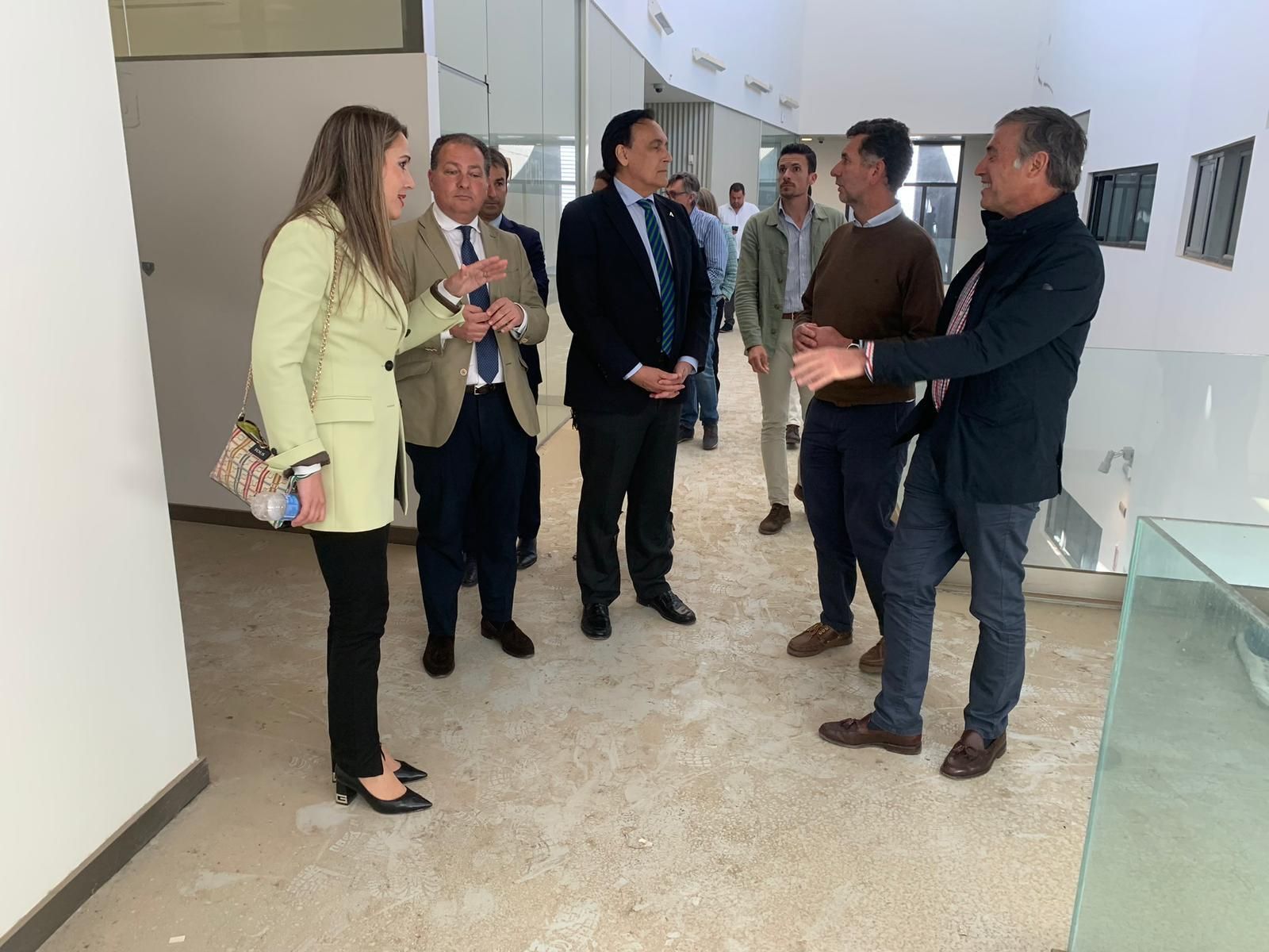 Un momento de la visita.