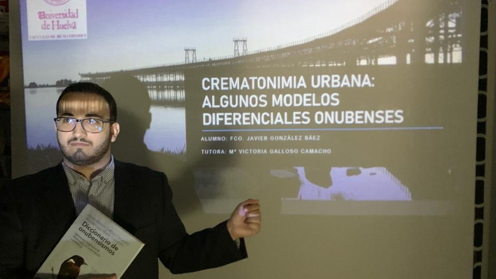 Francisco Javier González Báez, filólogo por la UHU y autor del TFG sobre crematonimia.