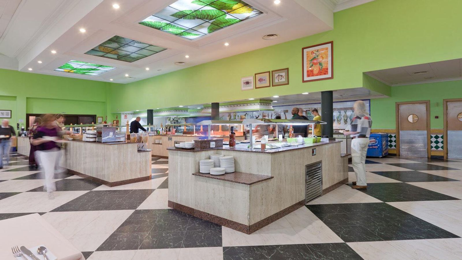 Uno de los restaurantes.