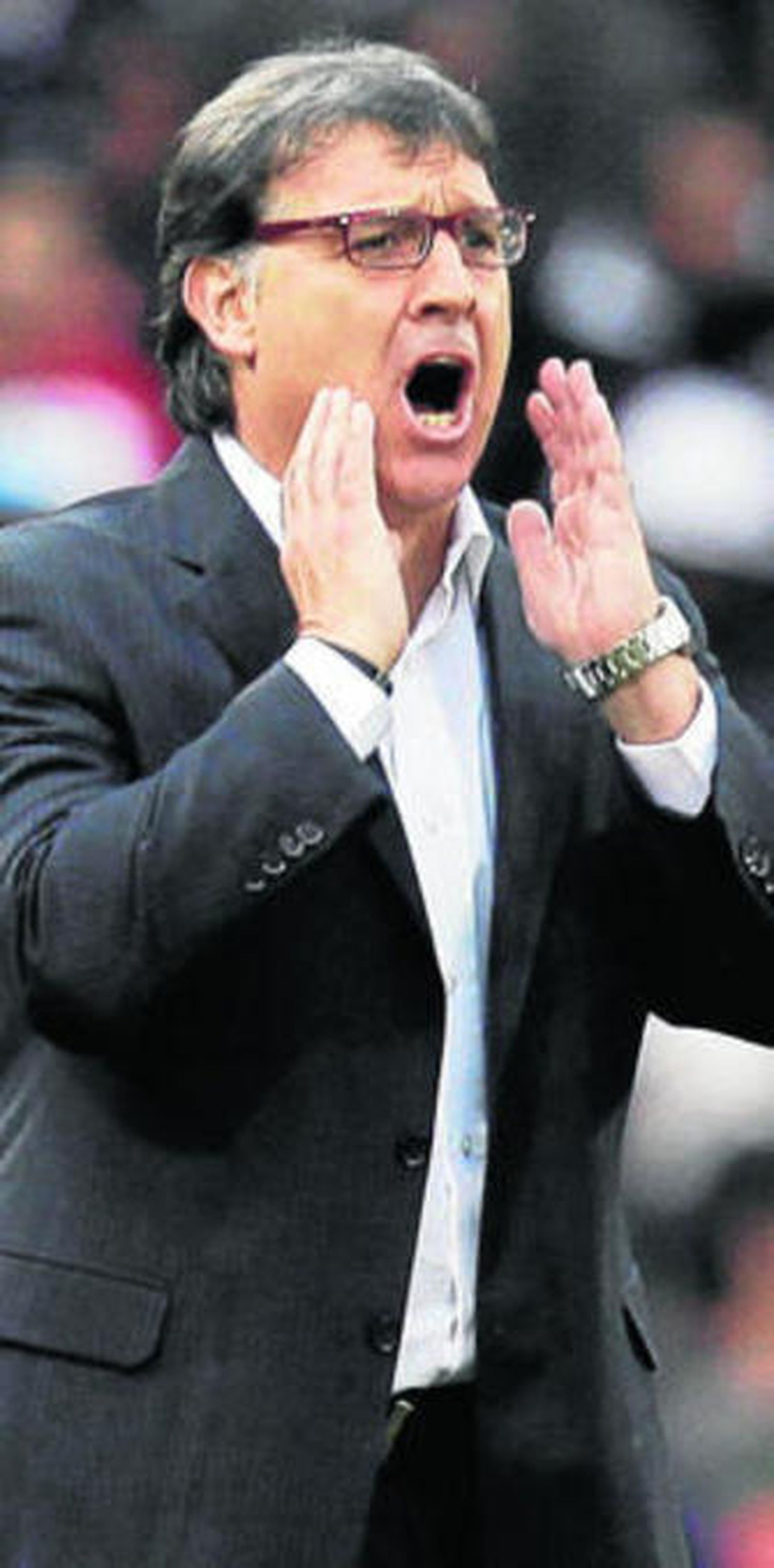 Gerardo Martino, durante un encuentro de Paraguay.