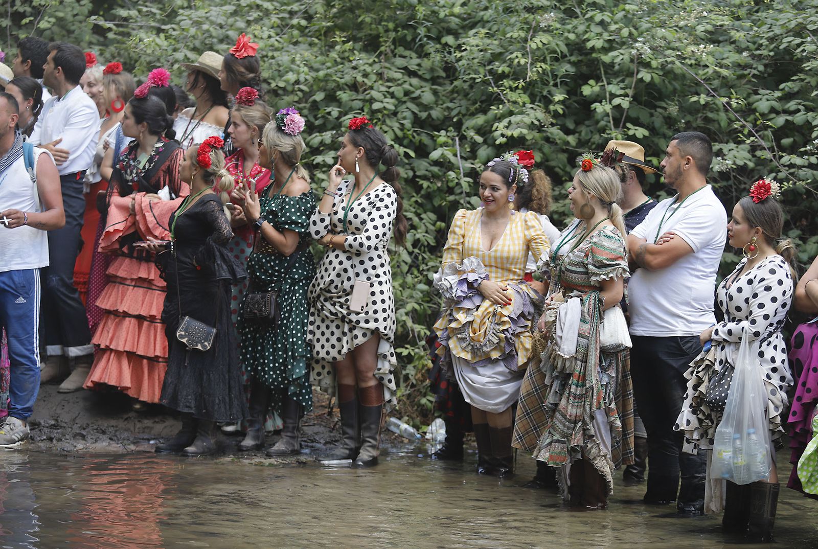 Imágenes de la Hermandad de Huelva a su paso por El Charco
