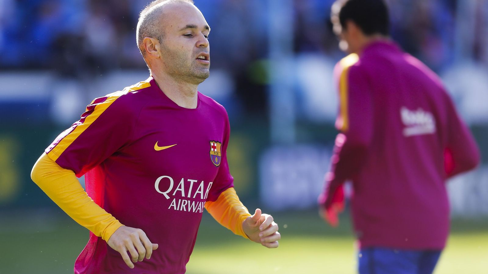 Las fotos de Andrés Iniesta en La Rosaleda con España y el Barcelona Las fotos de Andrés Iniesta en La Rosaleda con España y el Barcelona