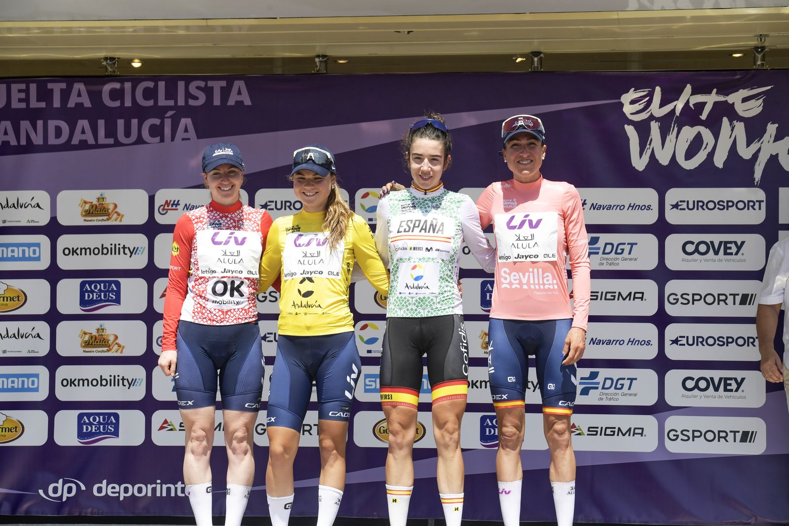 El podio de la Vuelta.