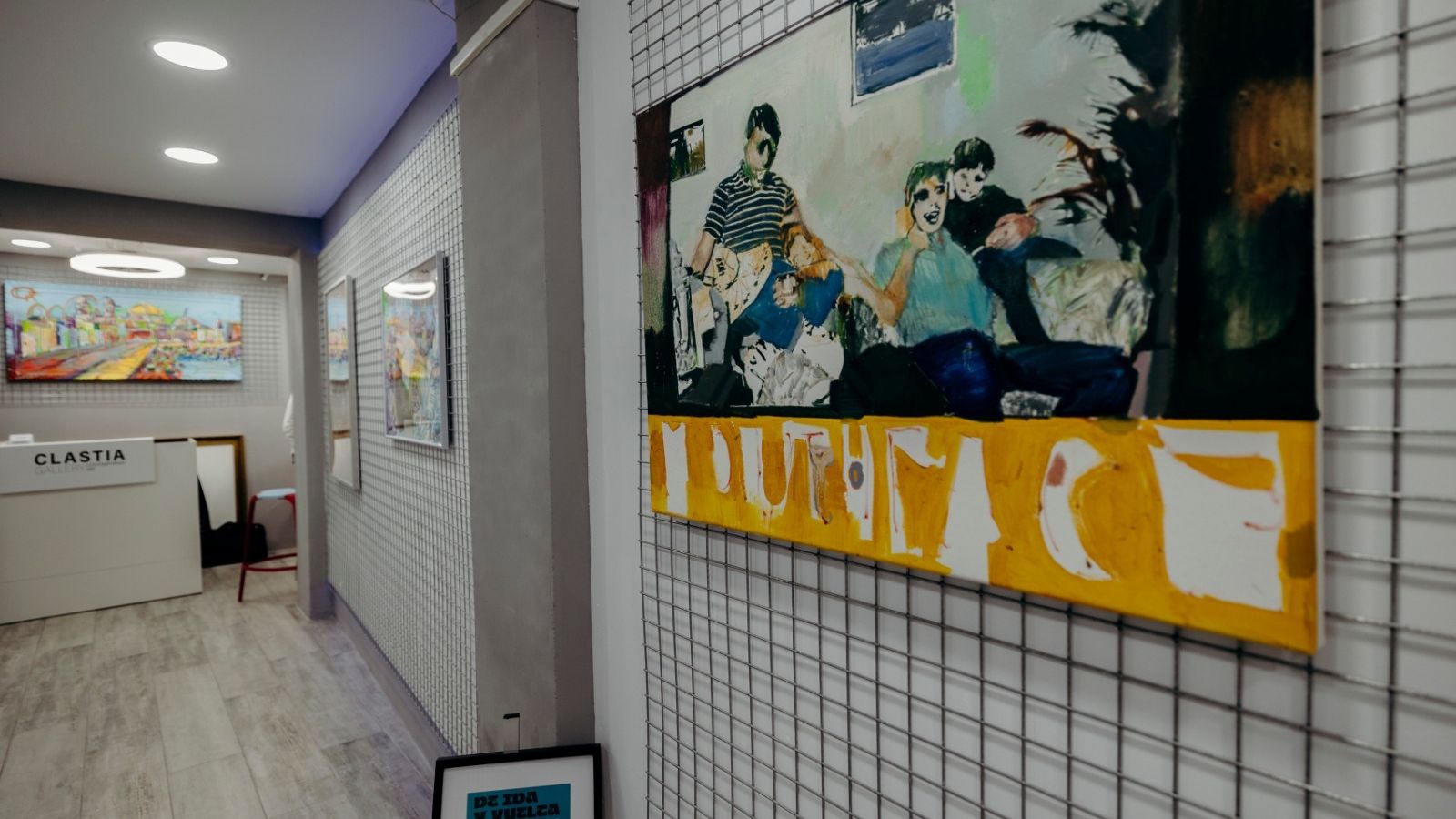 Obra de Axel Void en la Galería Clastia, donde se puede visitar una exposición de los artistas de De Ida y Vuelta.