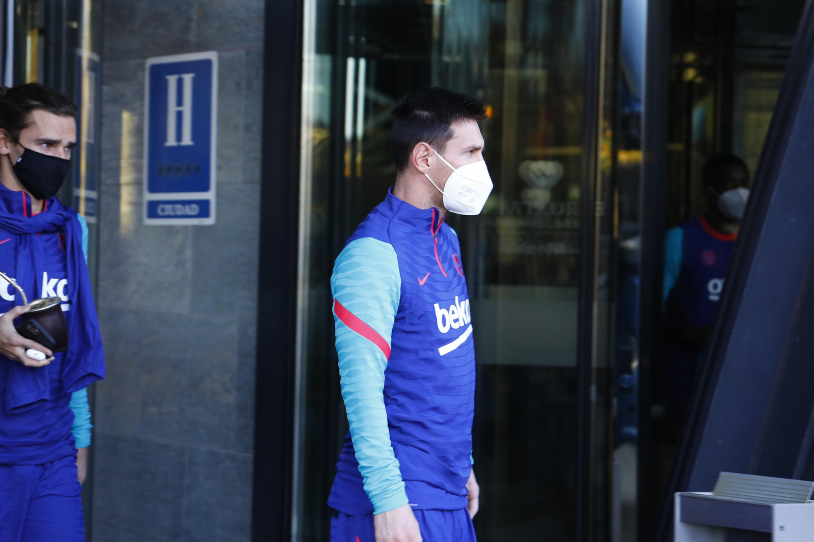 El Barça ya prepara la Supercopa en Córdoba, en imágenes