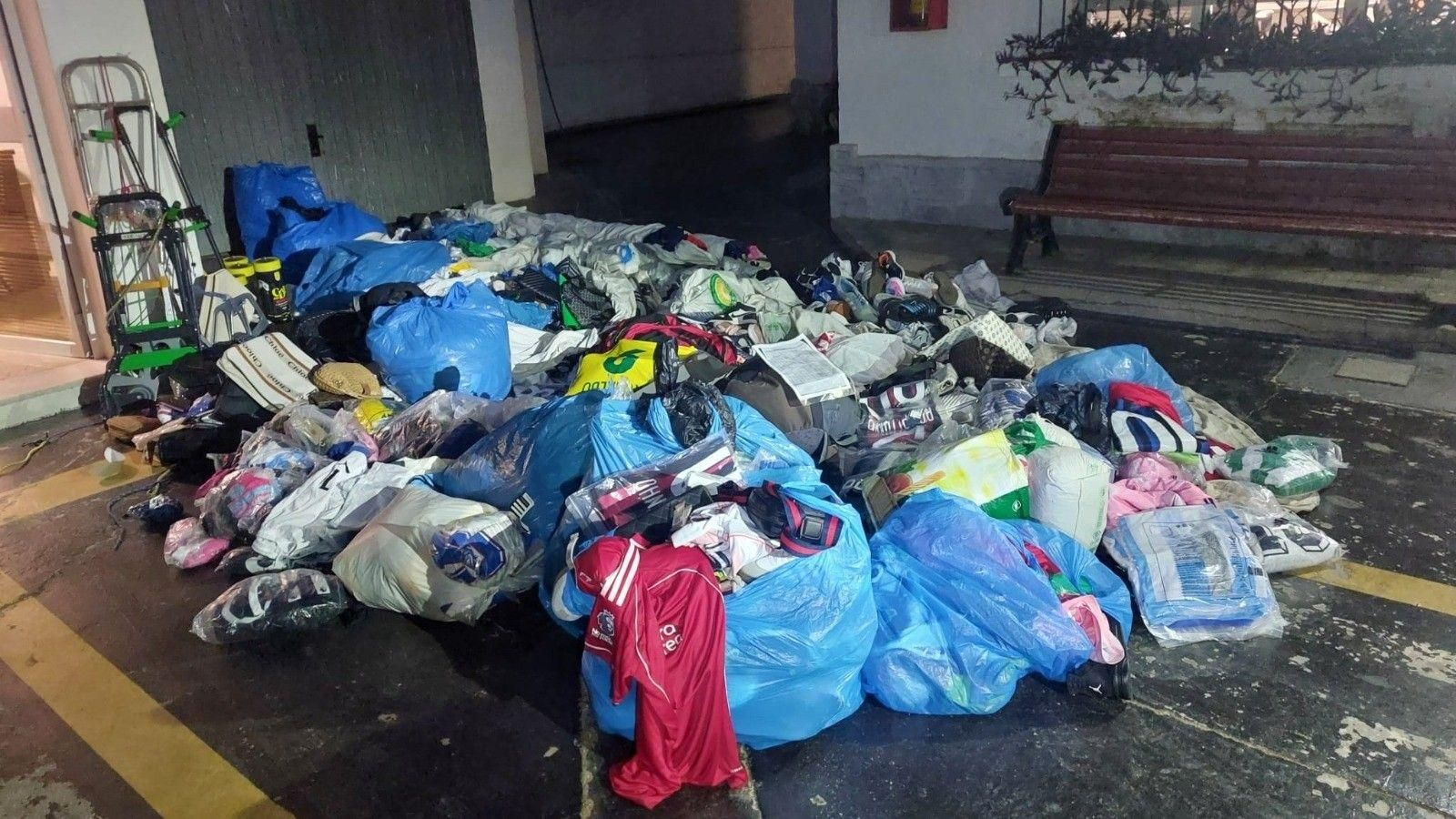 Artículos intervenidos por los agentes.