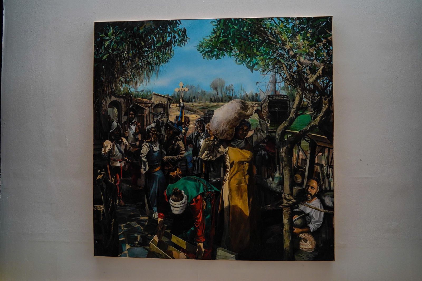 Imágenes de la visita guiada para dar a conocer las reformas realizadas en el Muelle de las Carabelas y su entorno