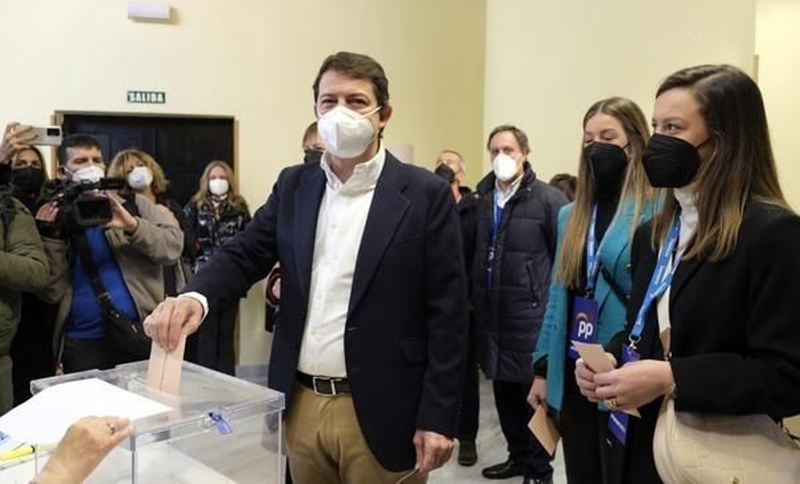 El candidato del PP, Alfonso Fernández Mañueco.