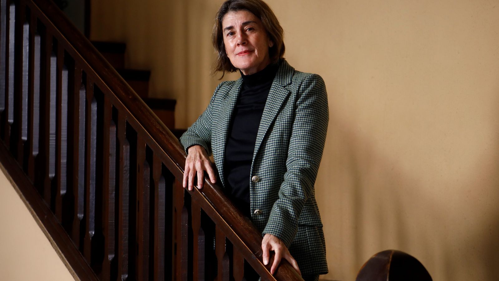 Casiana Muñoz Tuñón, antes de recibir la Bandera de Andalucía.